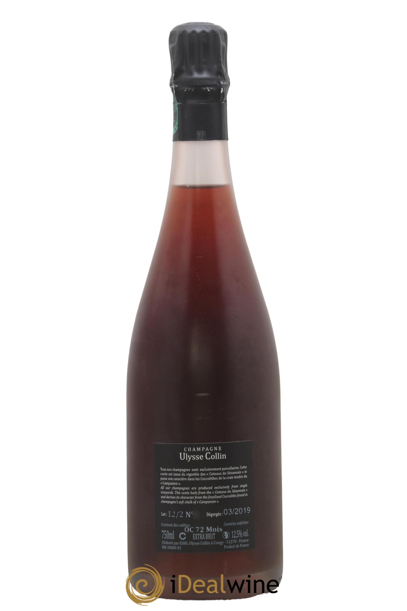 Les Maillons Extra-Brut Rosé de Saignée Ulysse Collin - Lot of 1 bottle - 1