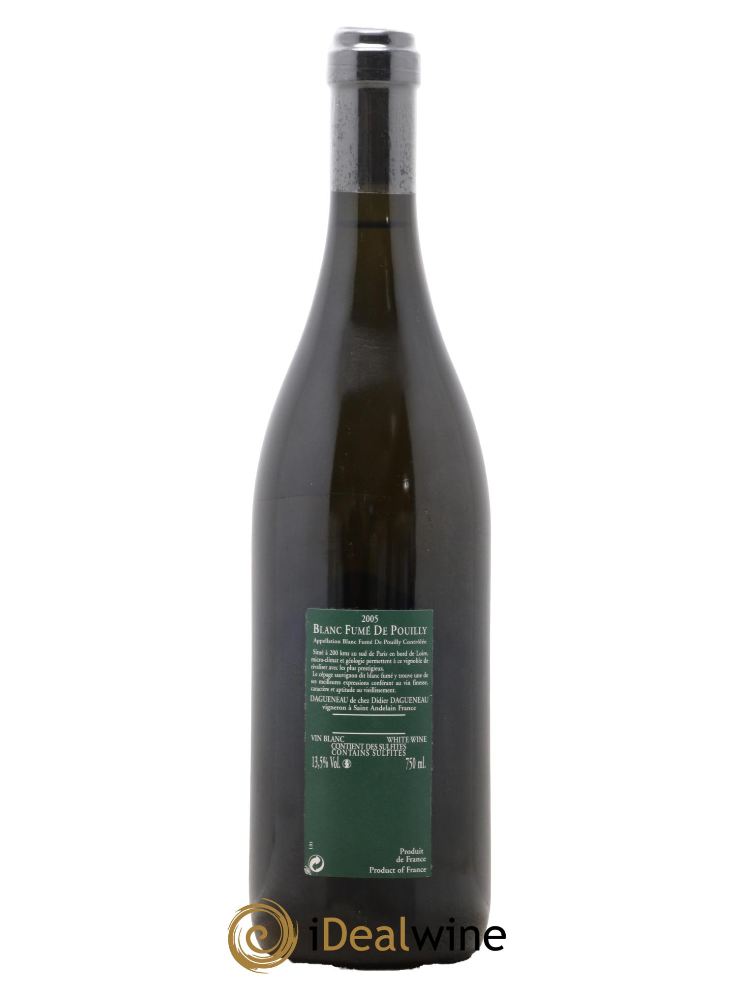Vin de France (anciennement Pouilly-Fumé) Silex Dagueneau (Domaine Didier - Louis-Benjamin) 2005 - Posten von 1 Flasche - 1