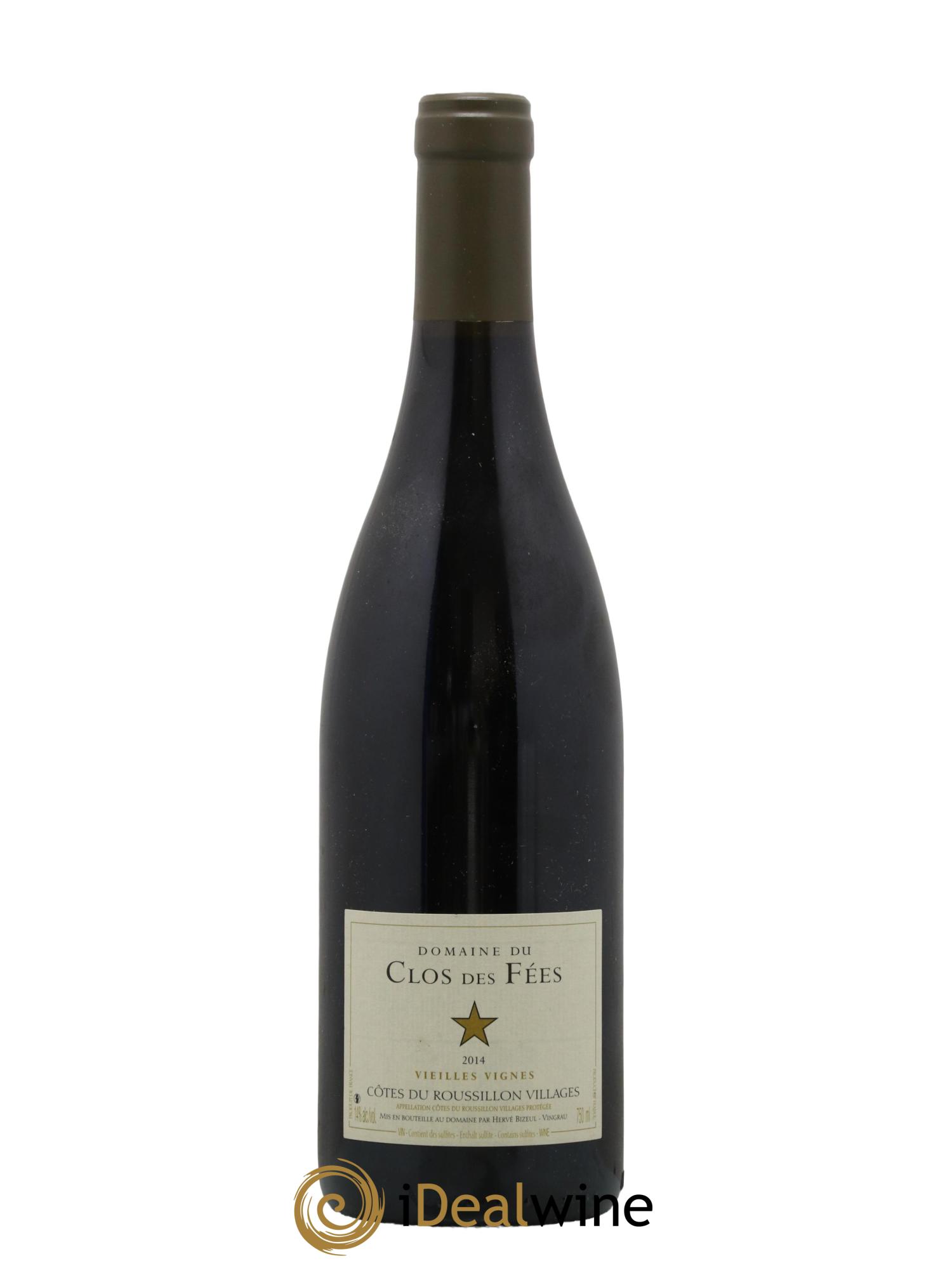 Côtes du Roussillon Villages Clos des Fées Vieilles vignes Hervé Bizeul 2014 - Lot de 1 bouteille - 0