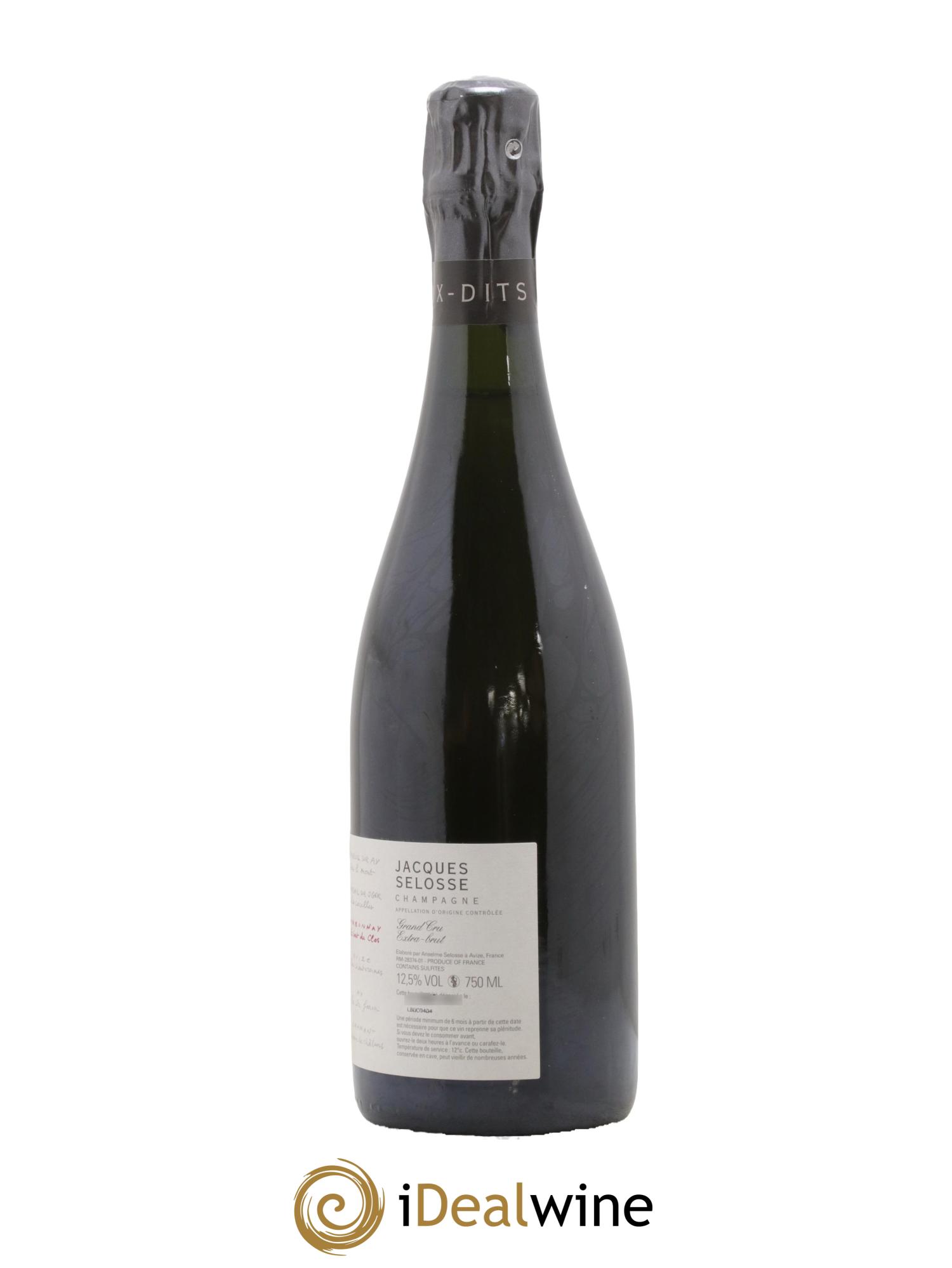 Ambonnay Le Bout du Clos Grand Cru Extra-Brut Jacques Selosse - Posten von 1 Flasche - 1