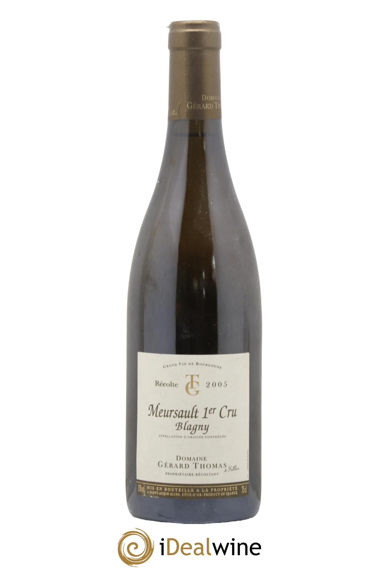 Meursault 1er Cru Blagny Gérard Thomas 2005 - Lot de 1 bouteille - 0