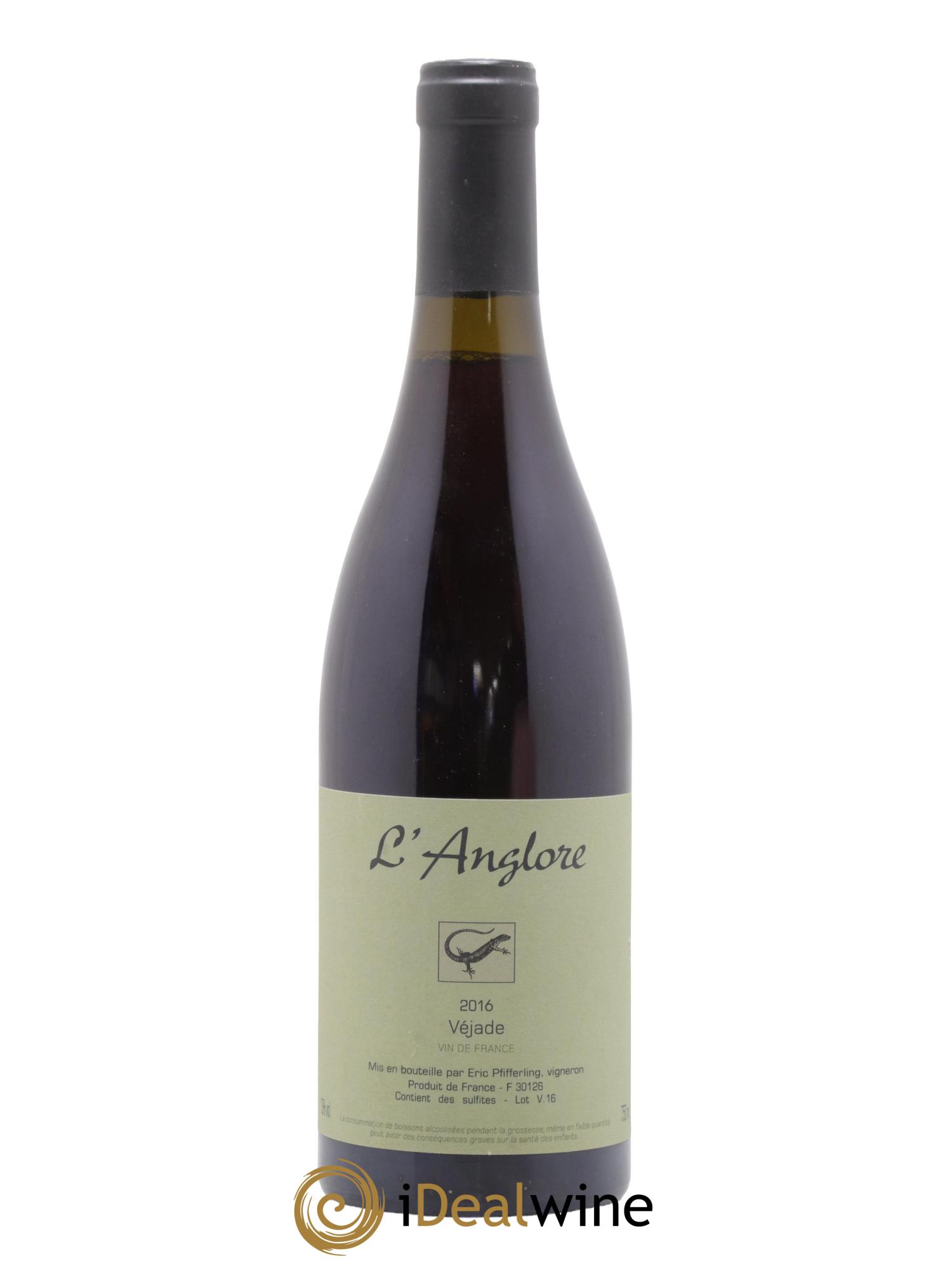 Vin de France Véjade L'Anglore 2016 - Lot de 1 bouteille - 0