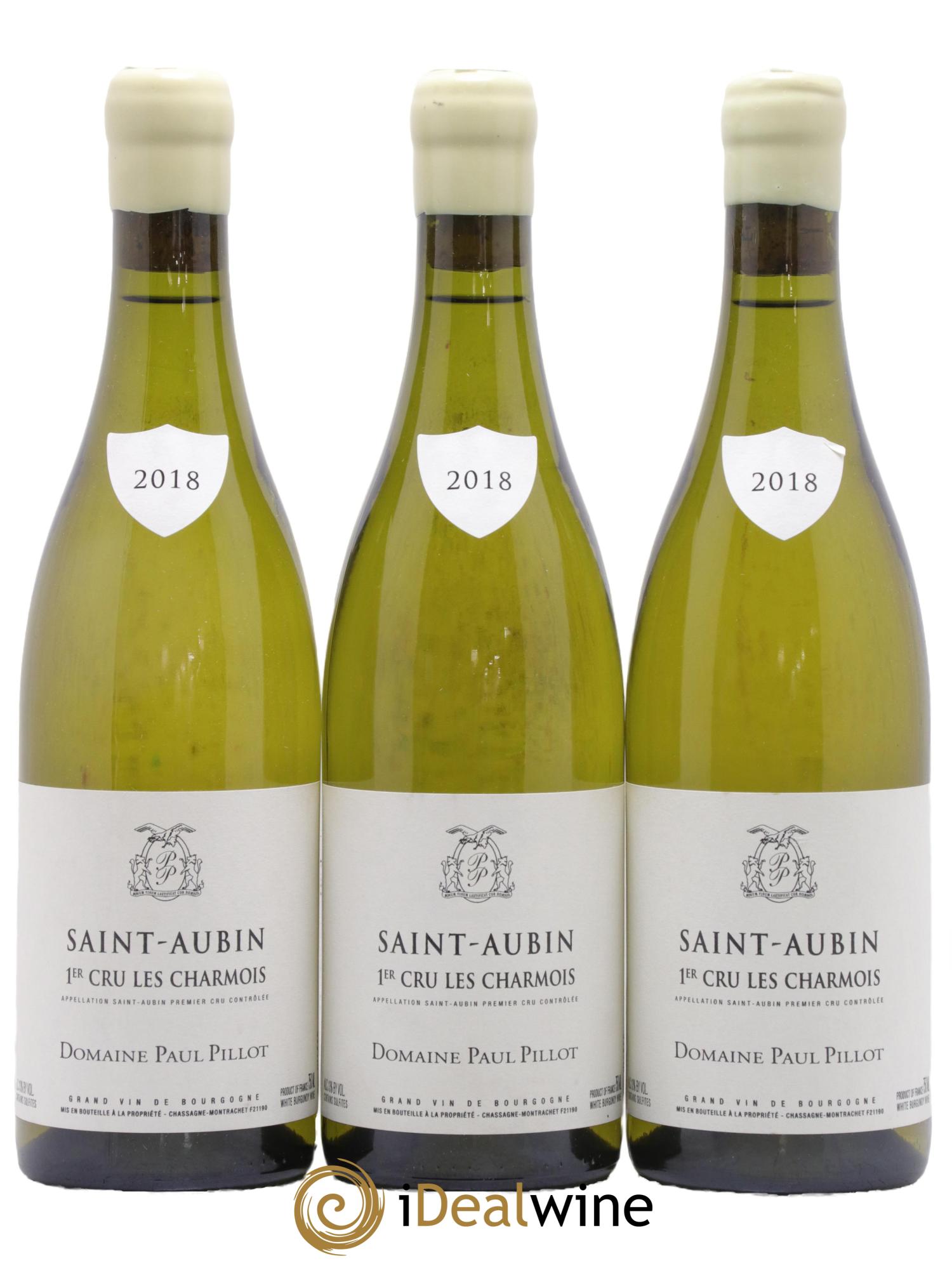 Saint-Aubin 1er Cru Les Charmois Paul Pillot (Domaine) 2018 - Lot de 3 bouteilles - 0