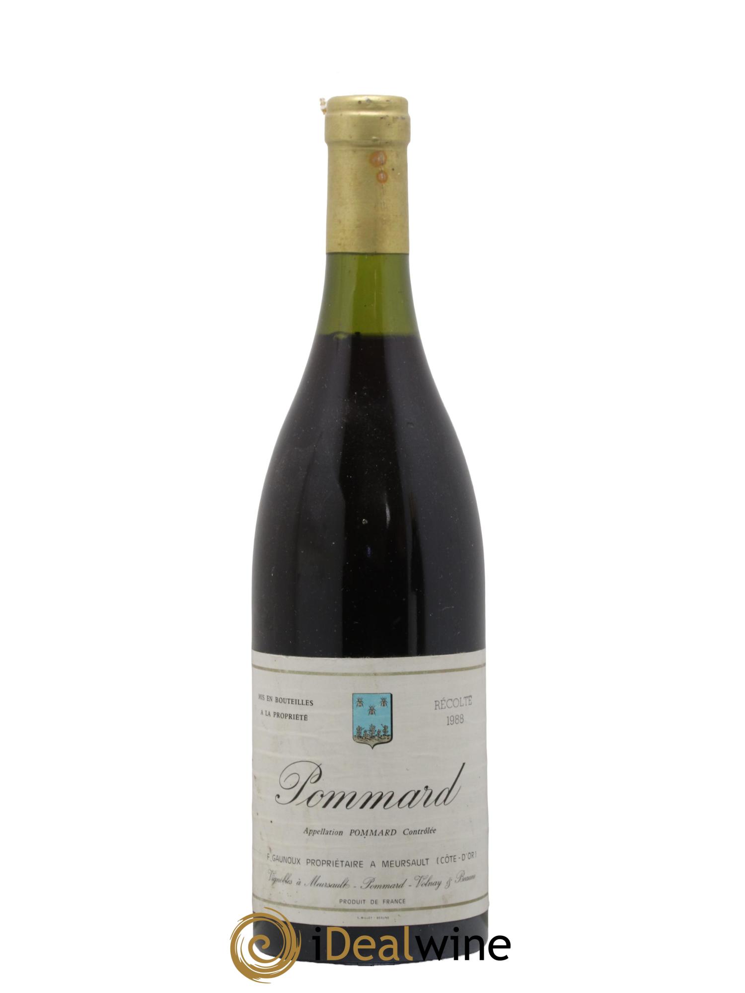 Pommard Domaine François Gaunoux 1988 - Lot de 1 bouteille - 0