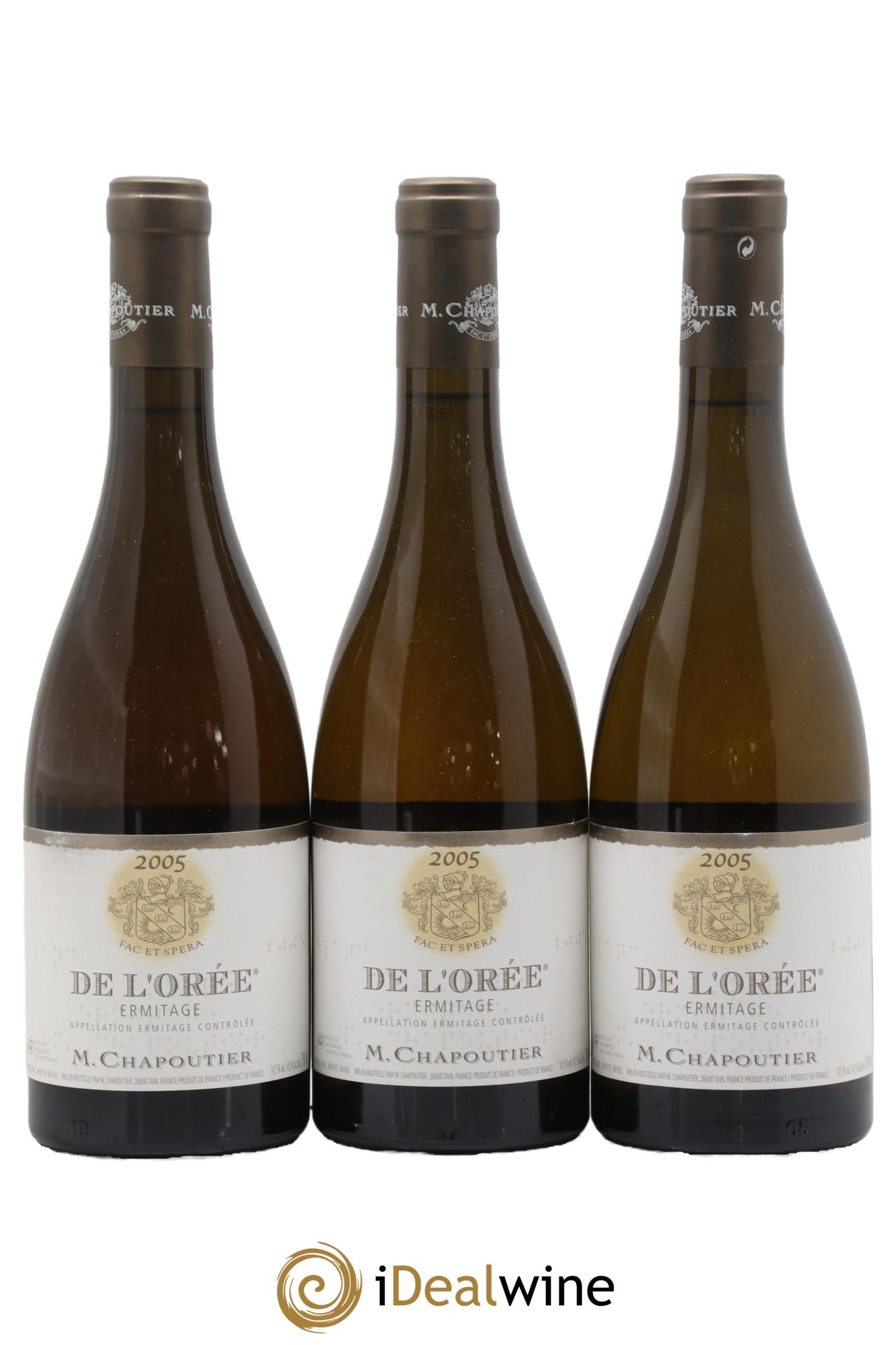 Hermitage Ermitage de l'Orée Chapoutier 2005 - Lot de 3 bouteilles - 0