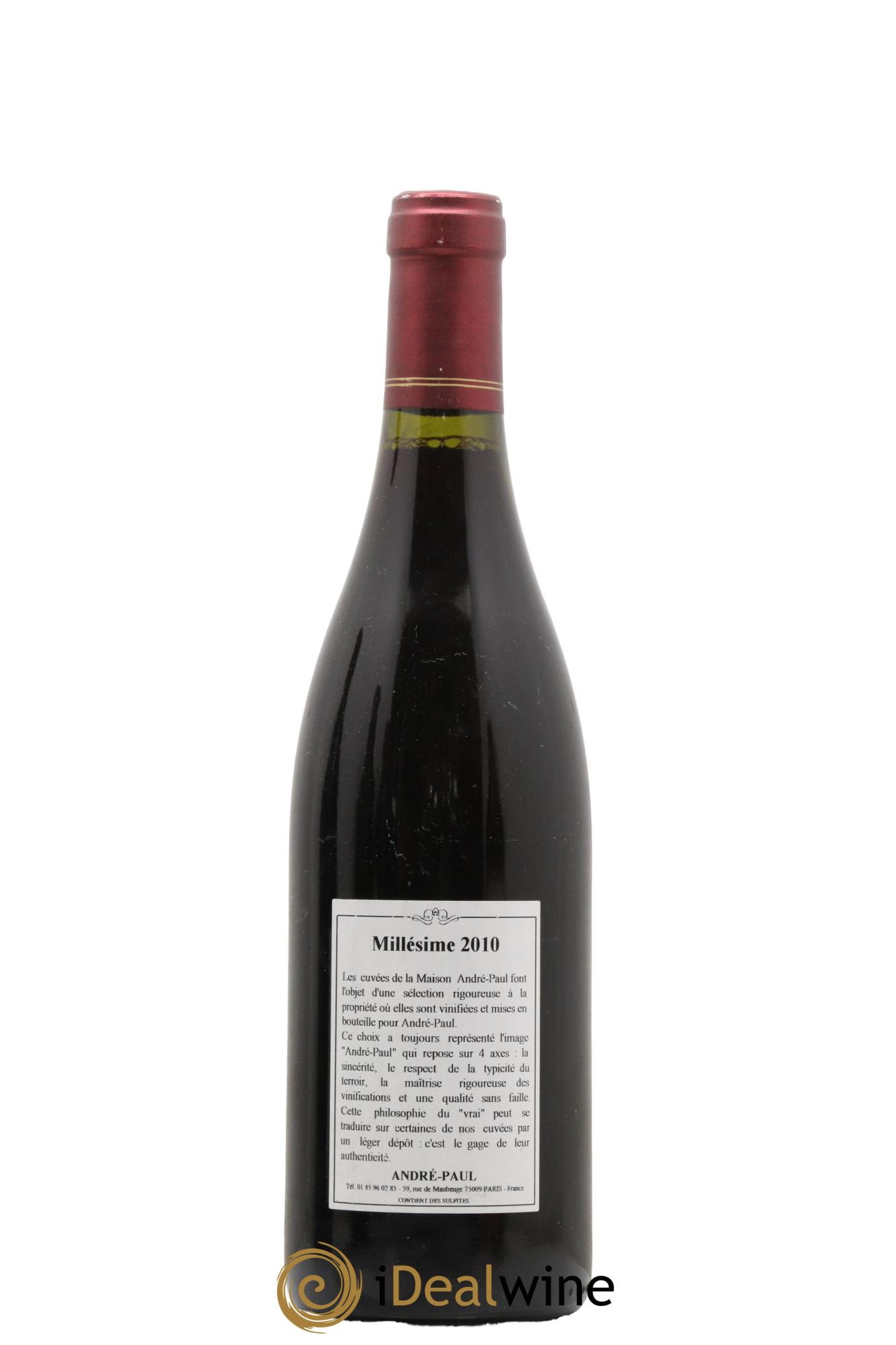 Volnay Villages Domaine Bernard Et Thierry Glantenay 2010 - Lot de 1 bouteille - 1