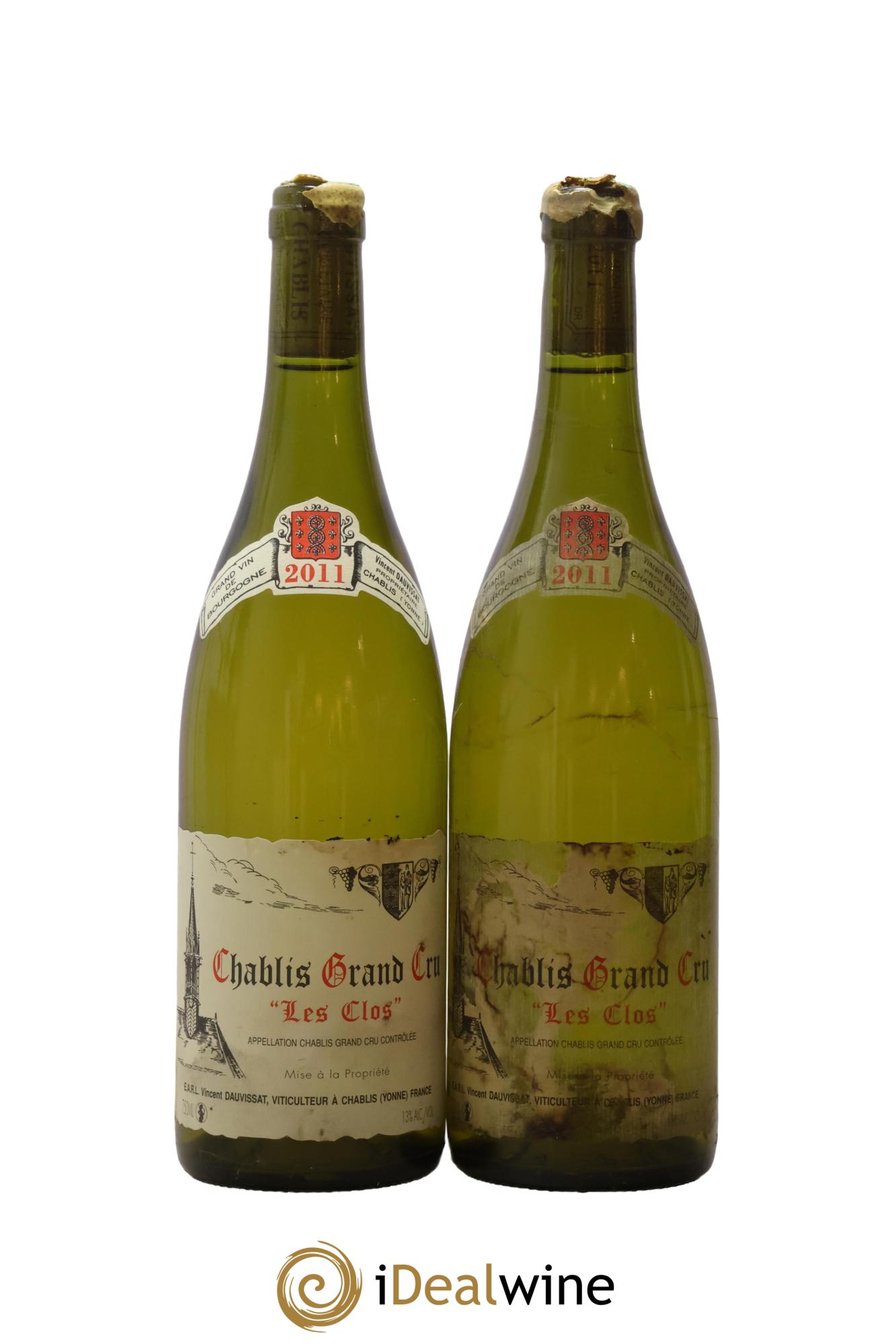 Chablis Grand Cru Les Clos Vincent Dauvissat (Domaine) 2011 - Posten von 2 Flaschen - 0