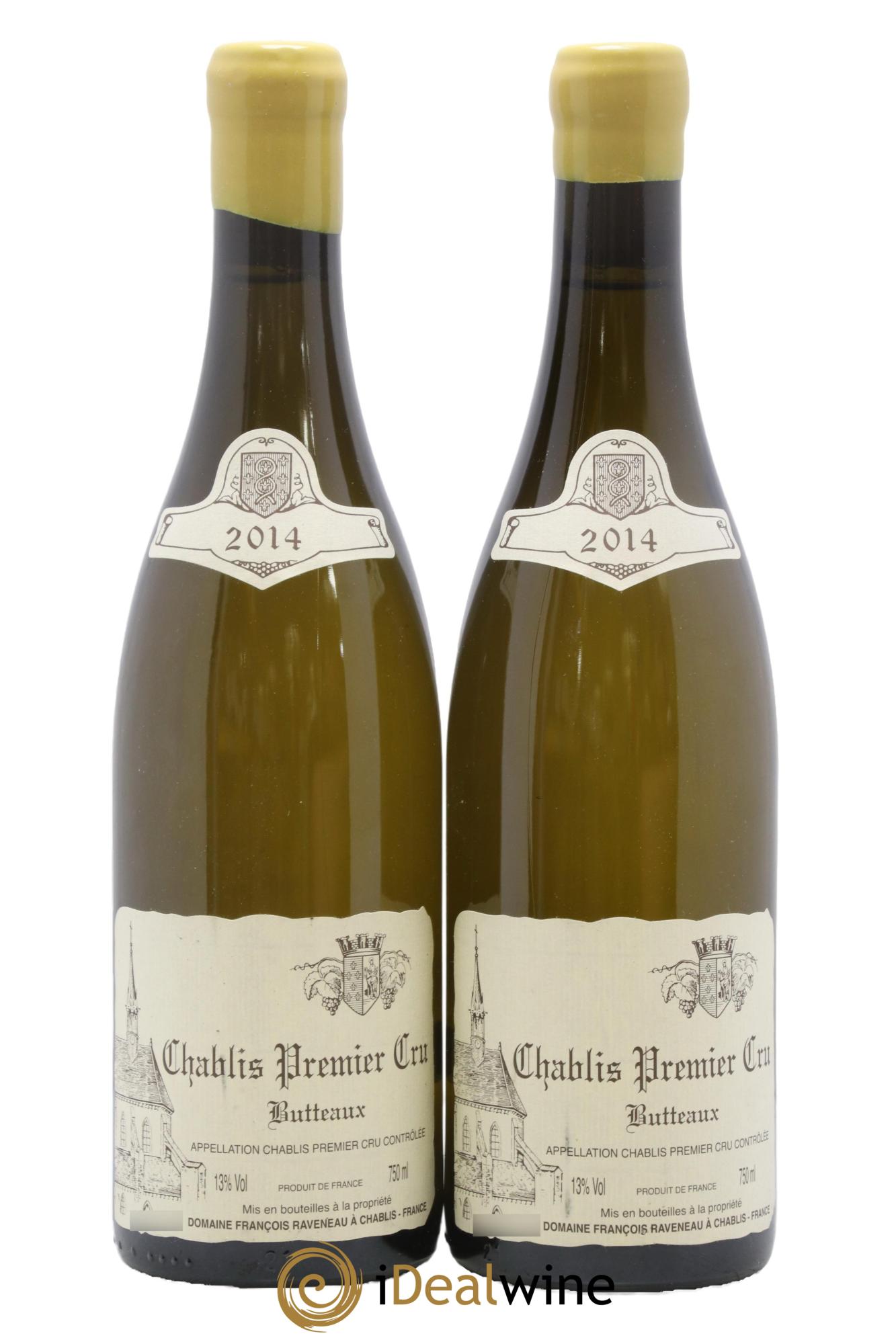 Chablis 1er Cru Butteaux Raveneau (Domaine) 2014 - Lot de 2 bouteilles - 0