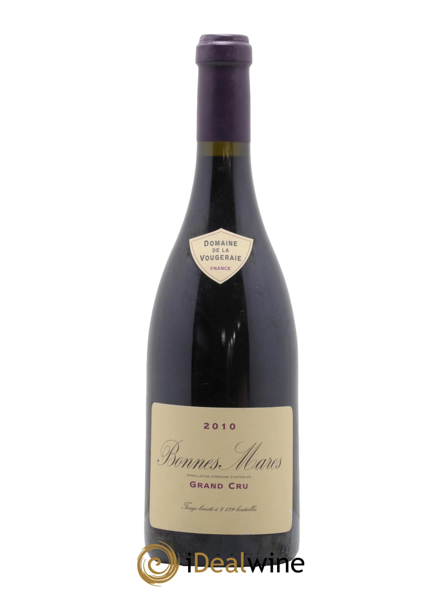 Bonnes-Mares Grand Cru La Vougeraie 2010 - Lot de 1 bouteille - 0
