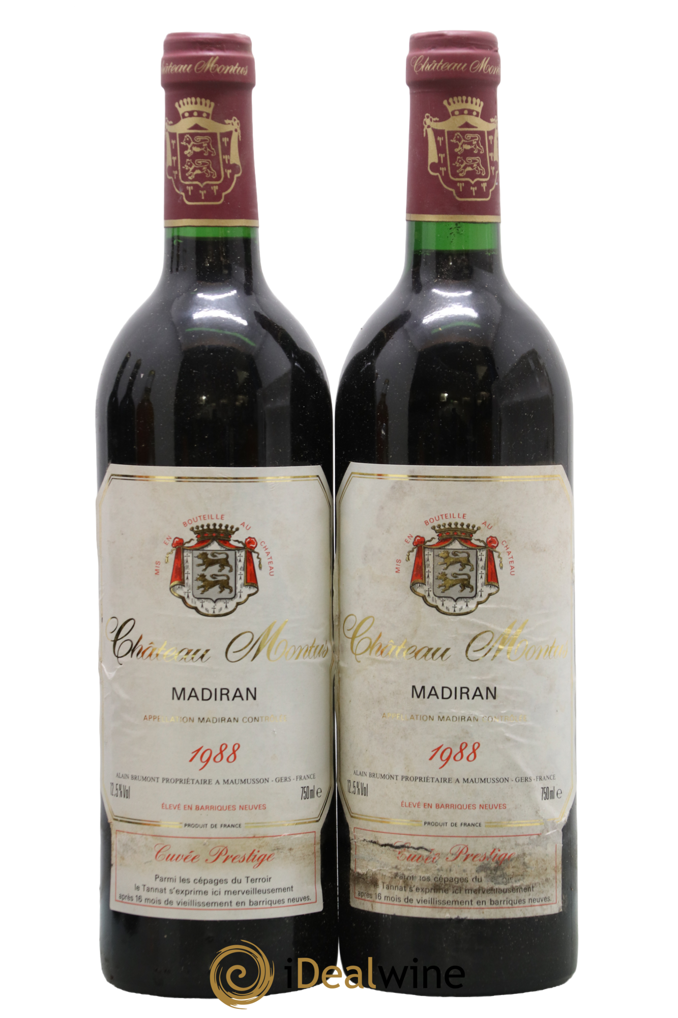 Madiran Château Montus-Prestige Alain Brumont 1988 - Lot of 2 bottles - 0