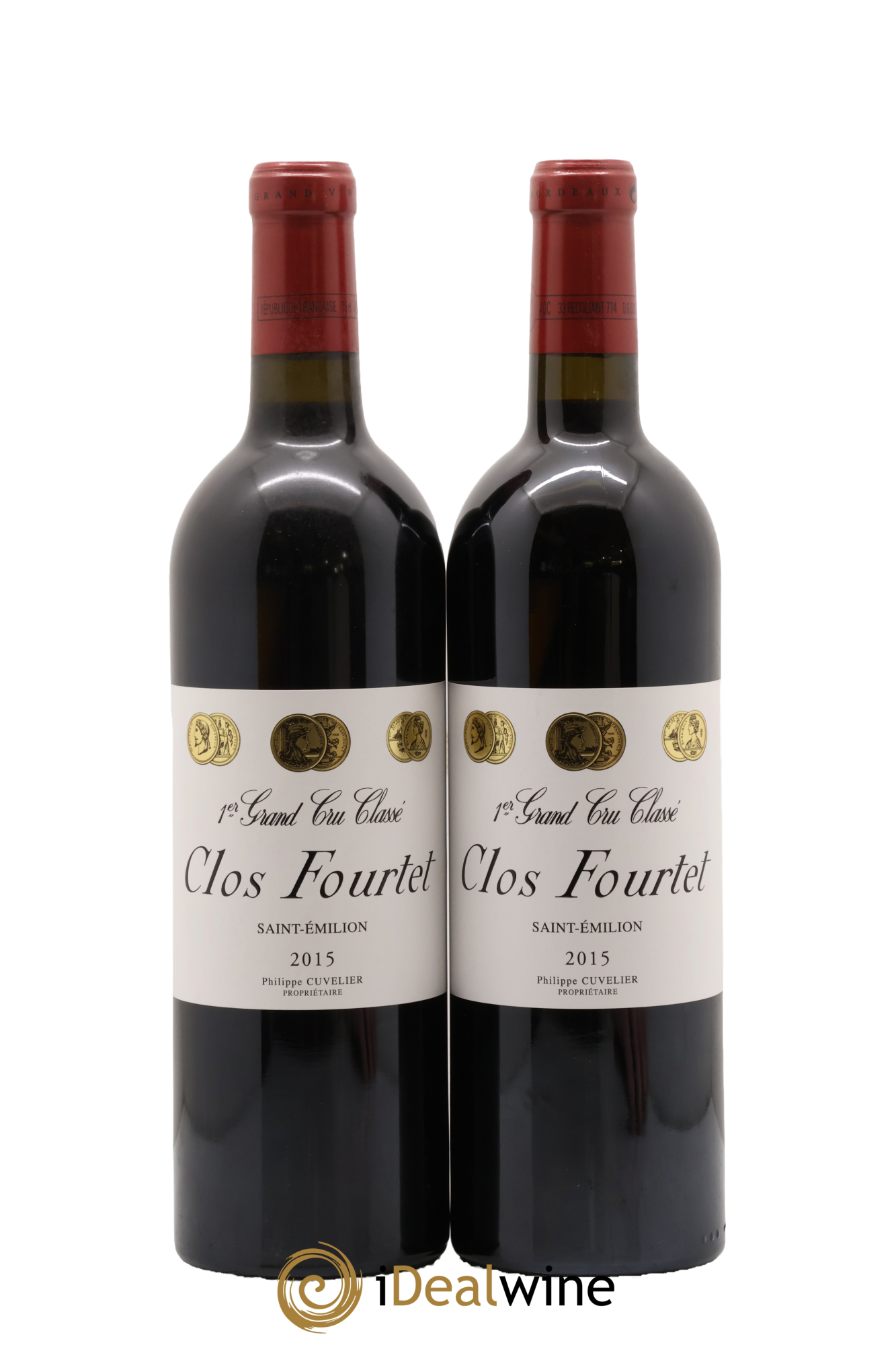 Clos Fourtet 1er Grand Cru Classé B 2015 - Lot de 2 bouteilles - 0