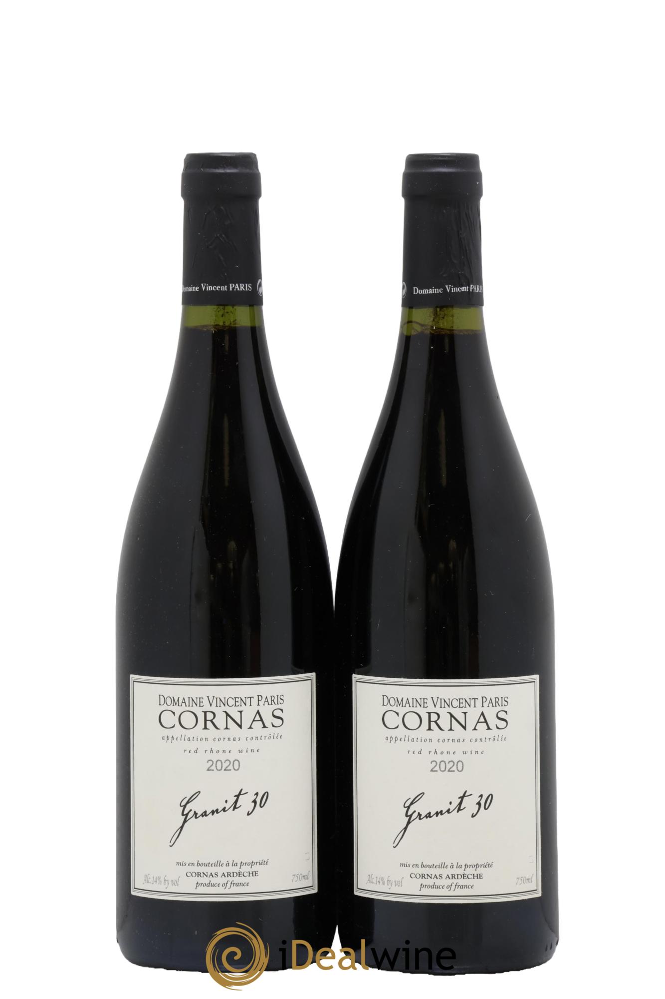 Cornas Granit 30 Vincent Paris 2020 - Posten von 2 Flaschen - 0