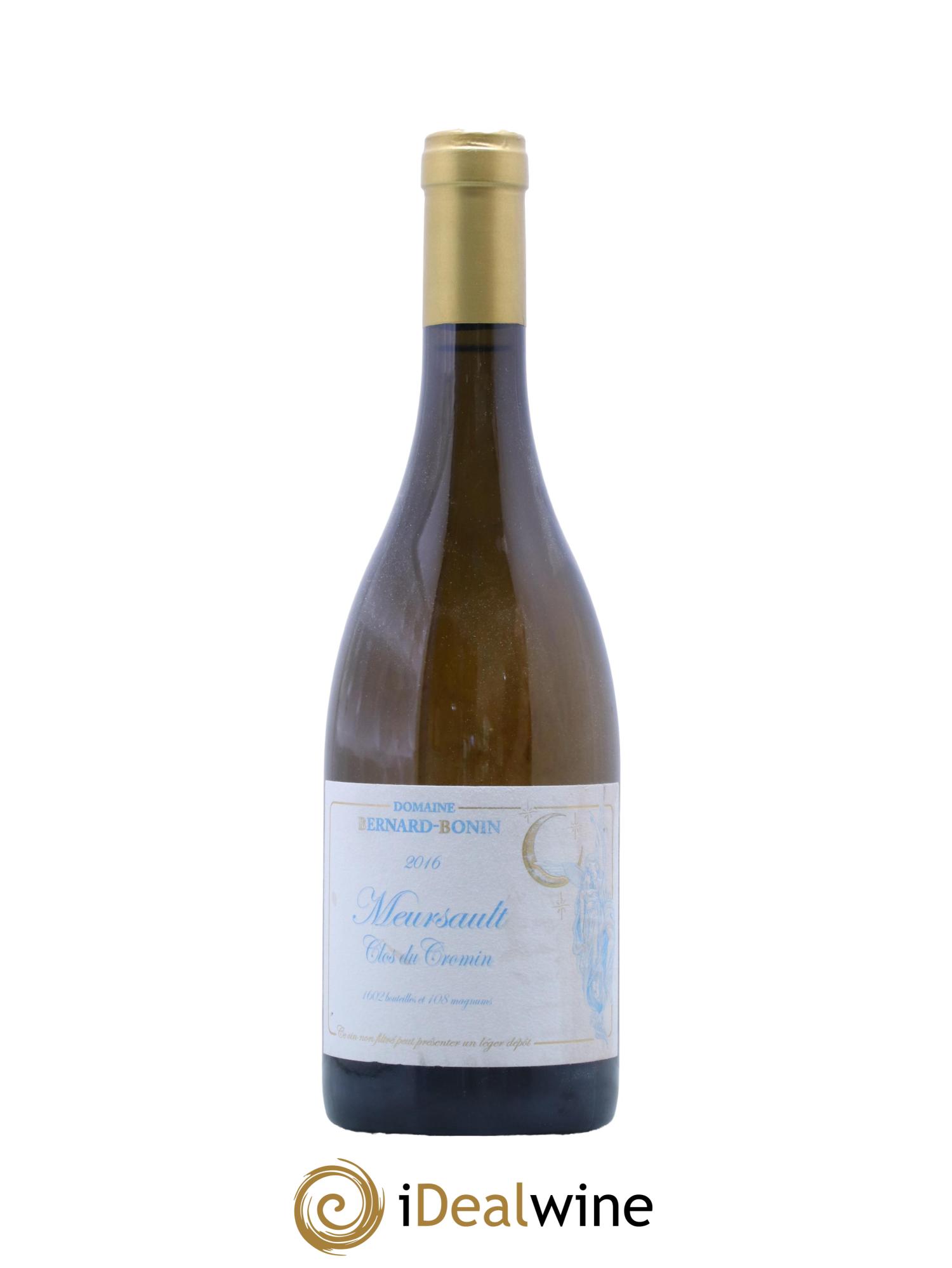 Meursault Clos du Cromin Bernard Bonin 2016 - Lot de 1 bouteille - 0