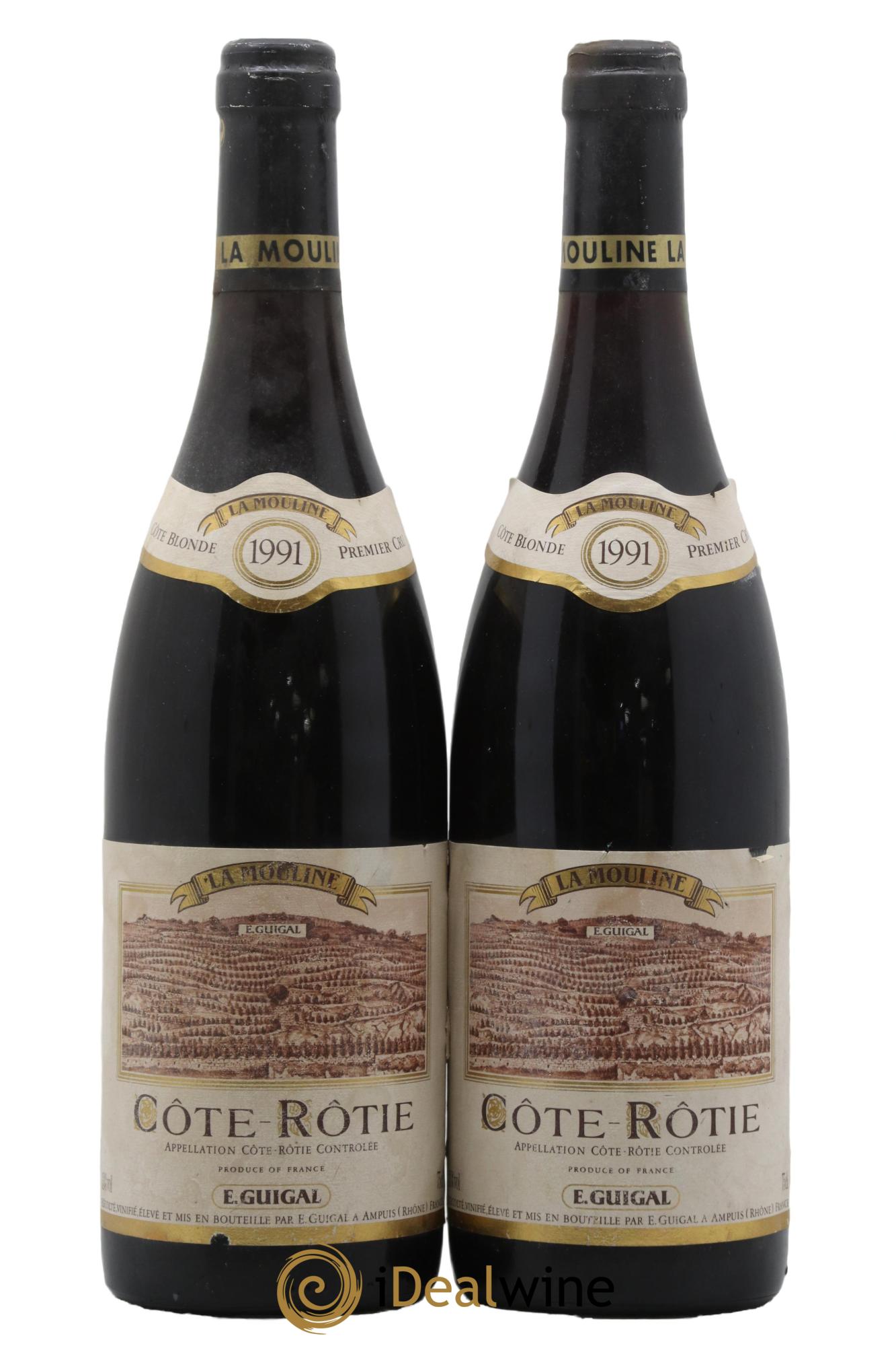 Côte-Rôtie La Mouline Guigal 1991 - Lotto di 2 bottiglie - 0