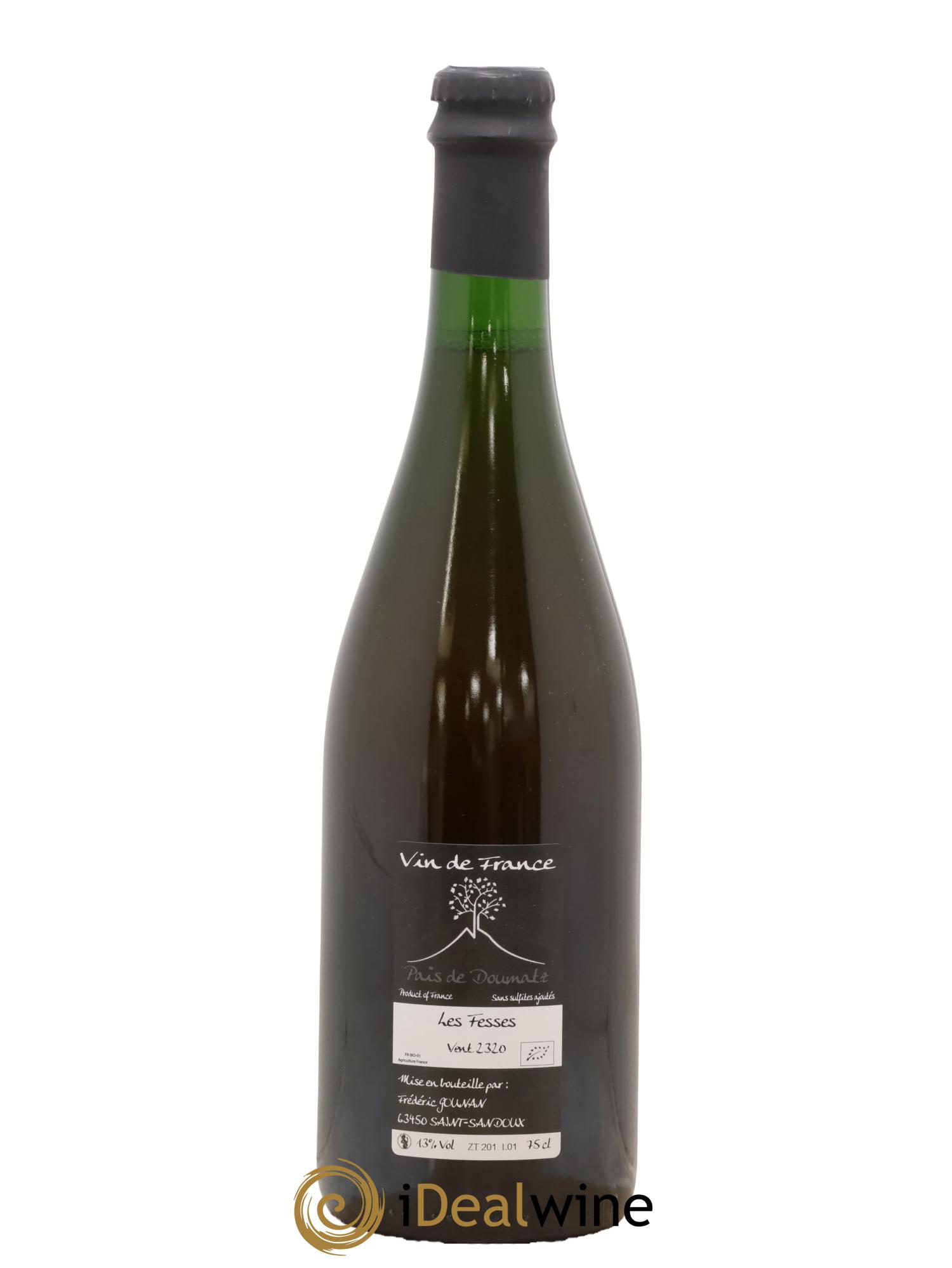 Vin de France Les Fesses Vignoble de l'Arbre Blanc 2020 - Lot de 1 bouteille - 1