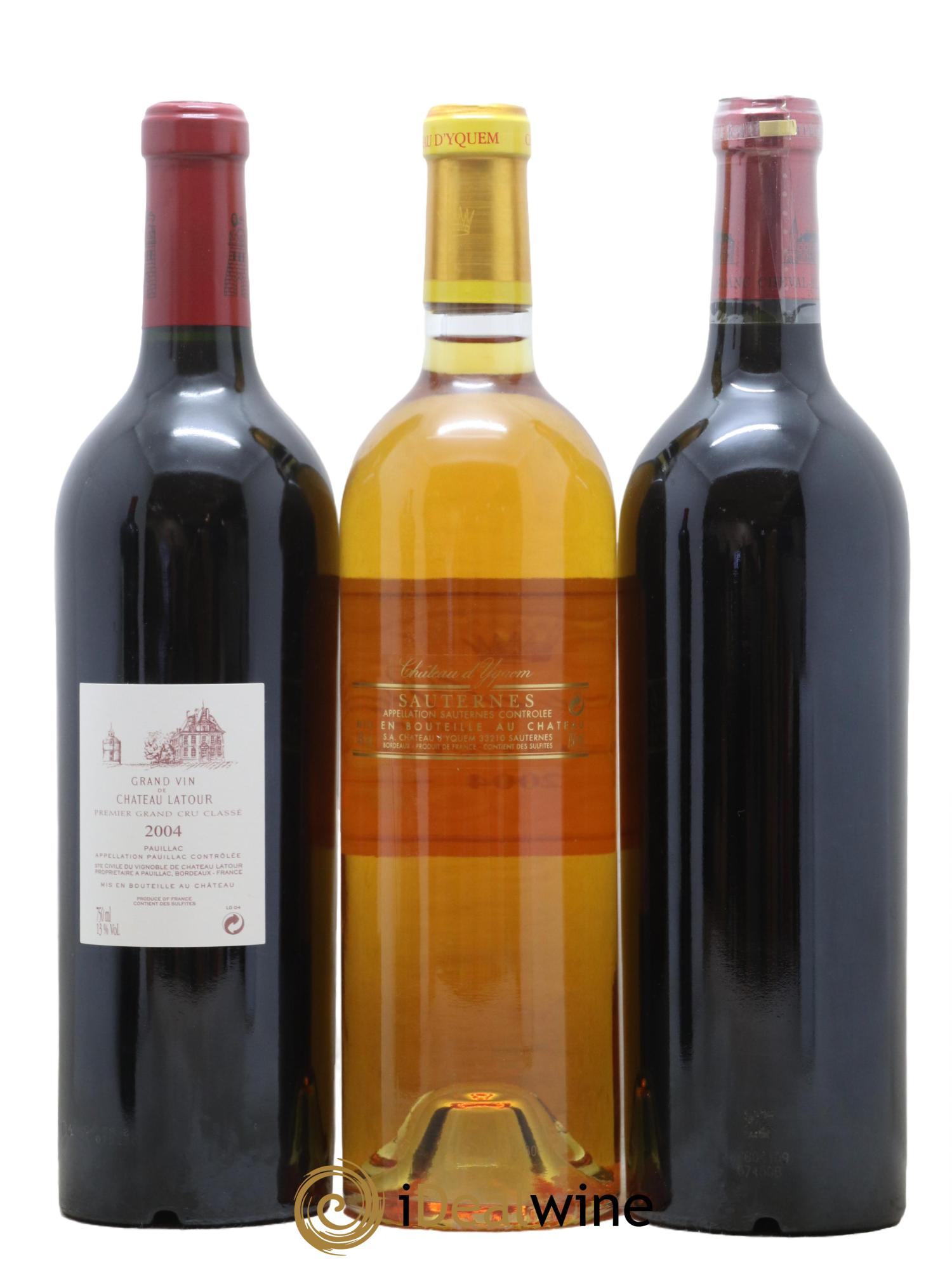 Caisse Collection Duclot 2004 Mouton Lafite Margaux Mission Haut Brion Petrus Cheval Blanc Haut Brion Yquem Latour 2004 - Lotto di 9 bottiglie - 6