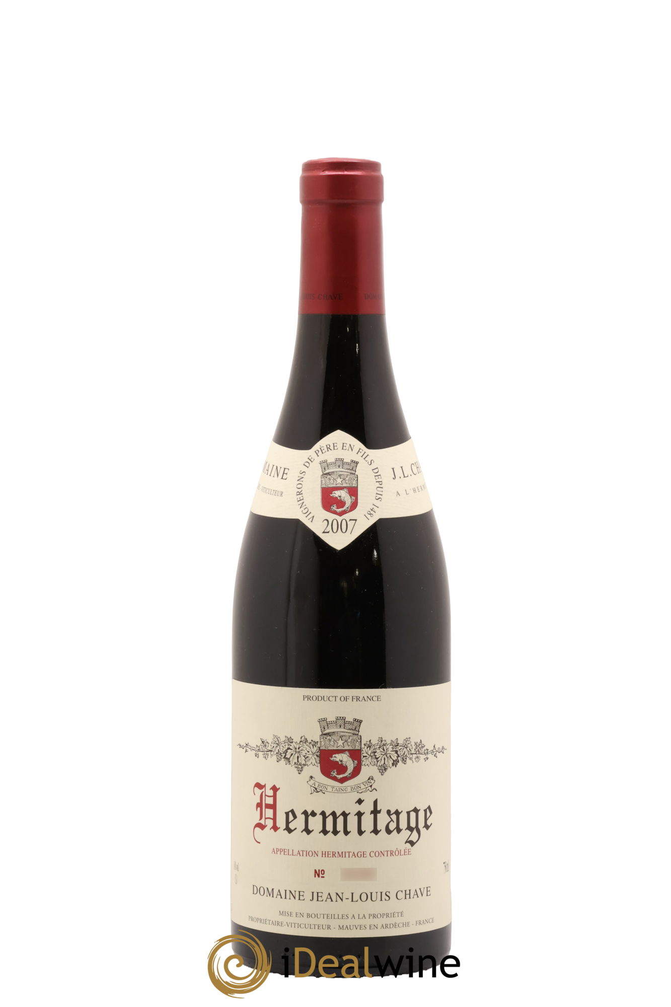 Hermitage Jean-Louis Chave 2007 - Lot de 1 bouteille - 0