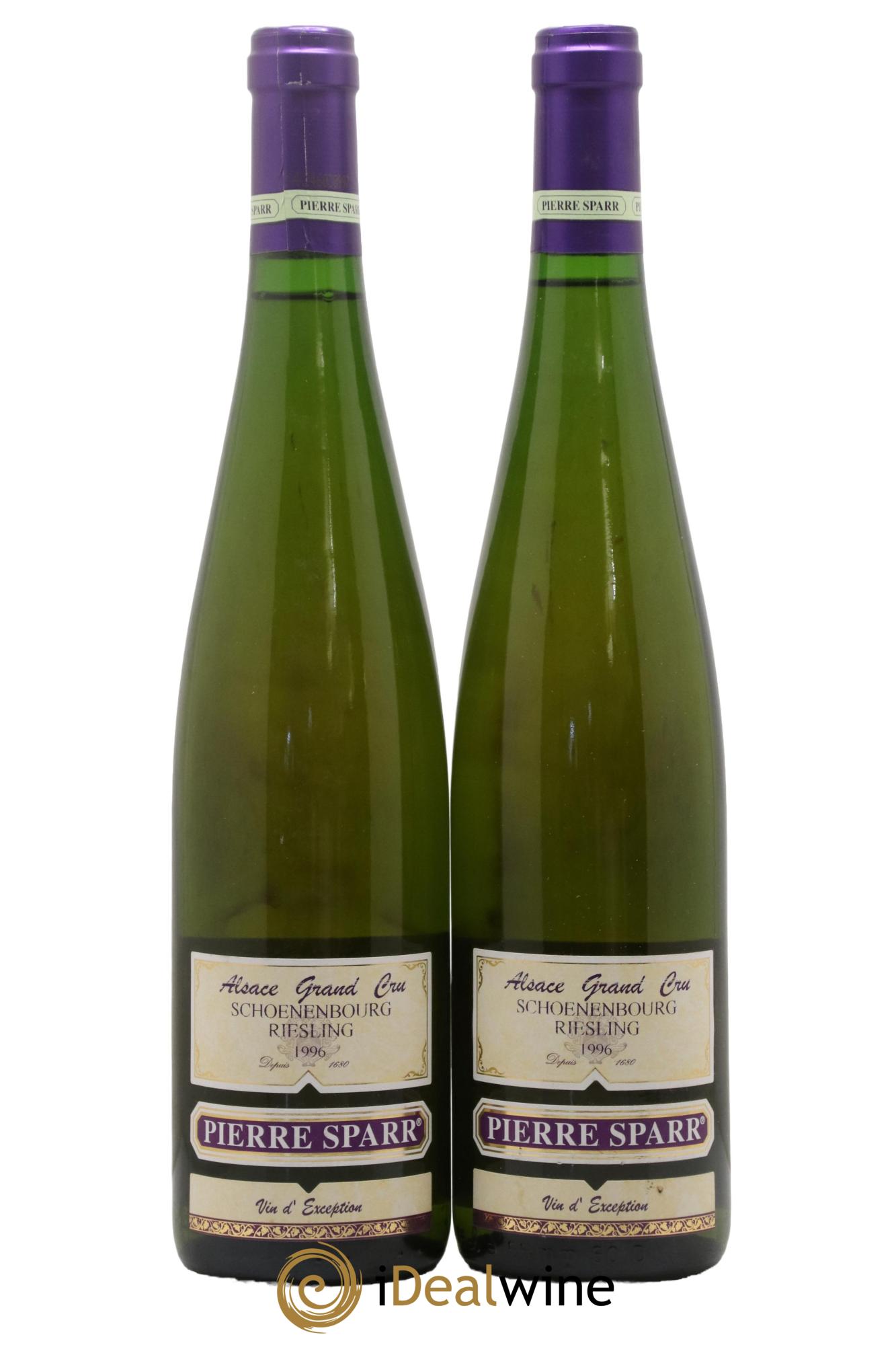 Alsace Grand Cru Schoenenbourg Riesling Pierre Sparr 1996 - Lot de 2 bouteilles - 0