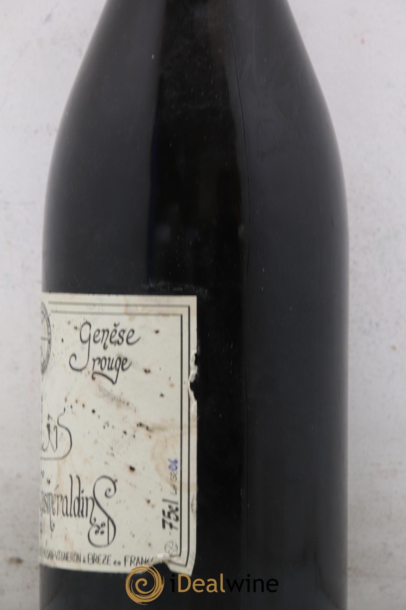 Vin de France Génèse Xavier Caillard - Les Jardins Esmeraldins 2006 - Lot de 1 bouteille - 1