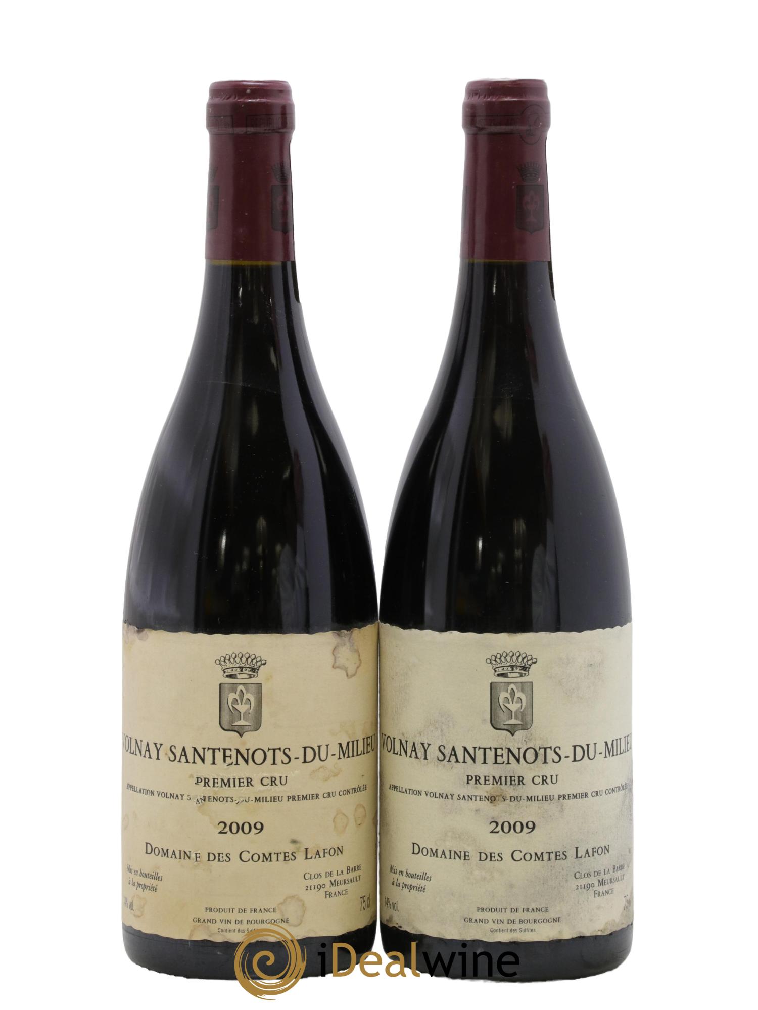Volnay 1er Cru Les Santenots Comte Lafon 2009 - Lot de 2 bouteilles - 0