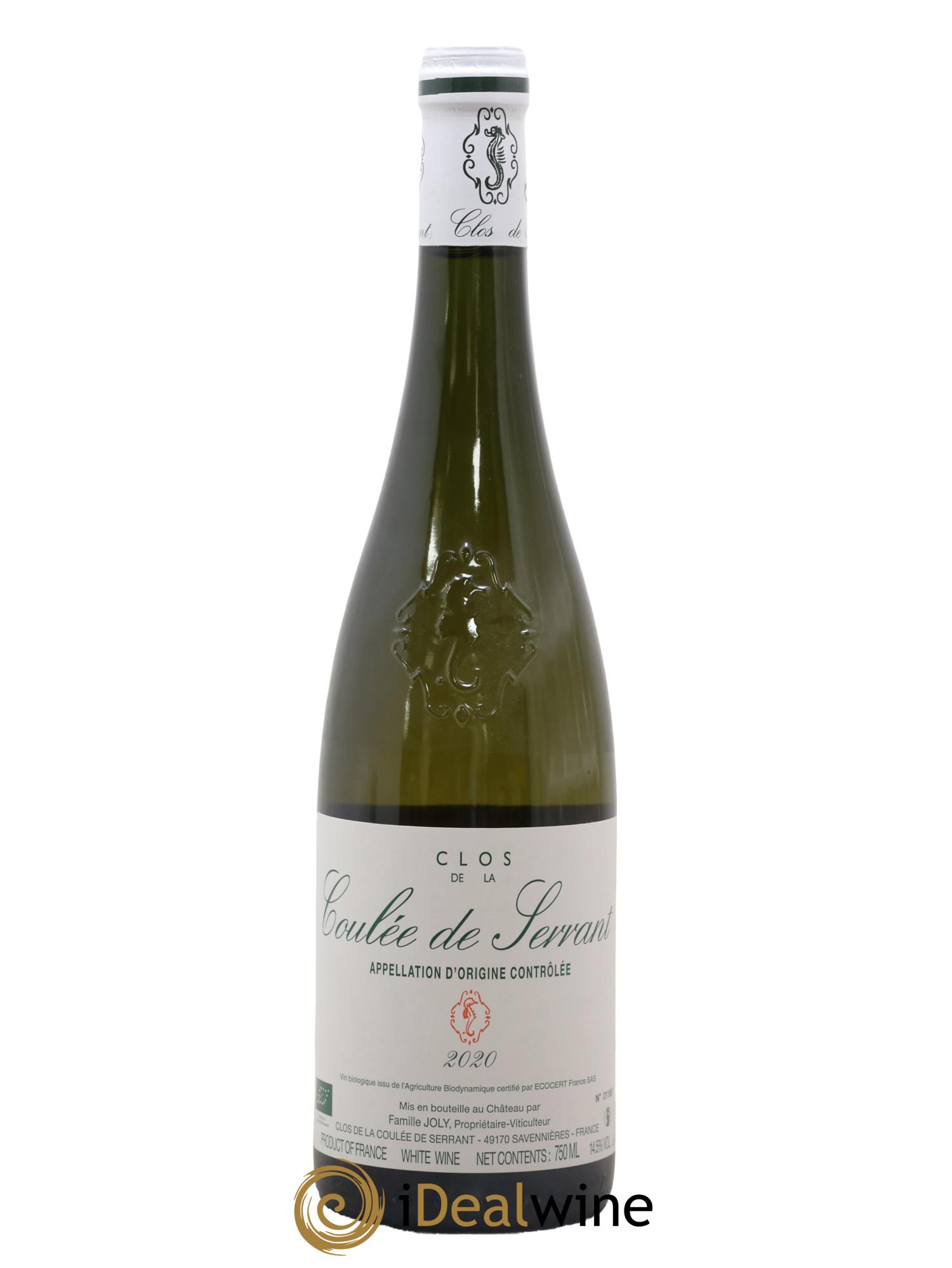 Savennières Clos de la Coulée de Serrant Vignobles de la Coulée de Serrant - Nicolas Joly 2020 - Lot of 1 bottle - 0