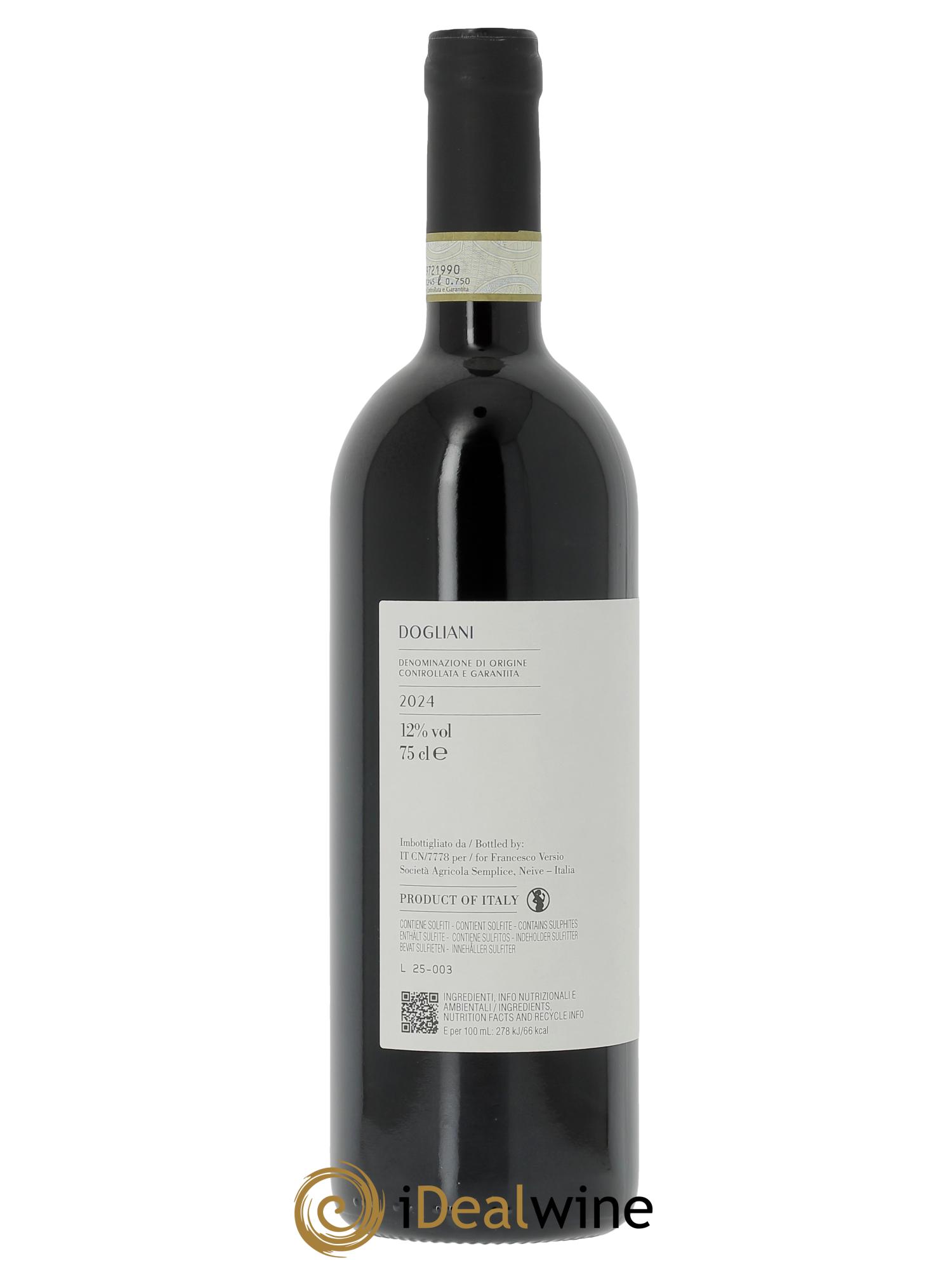 Dogliani DOC Francesco Versio 2024 - Lot de 1 bouteille - 1