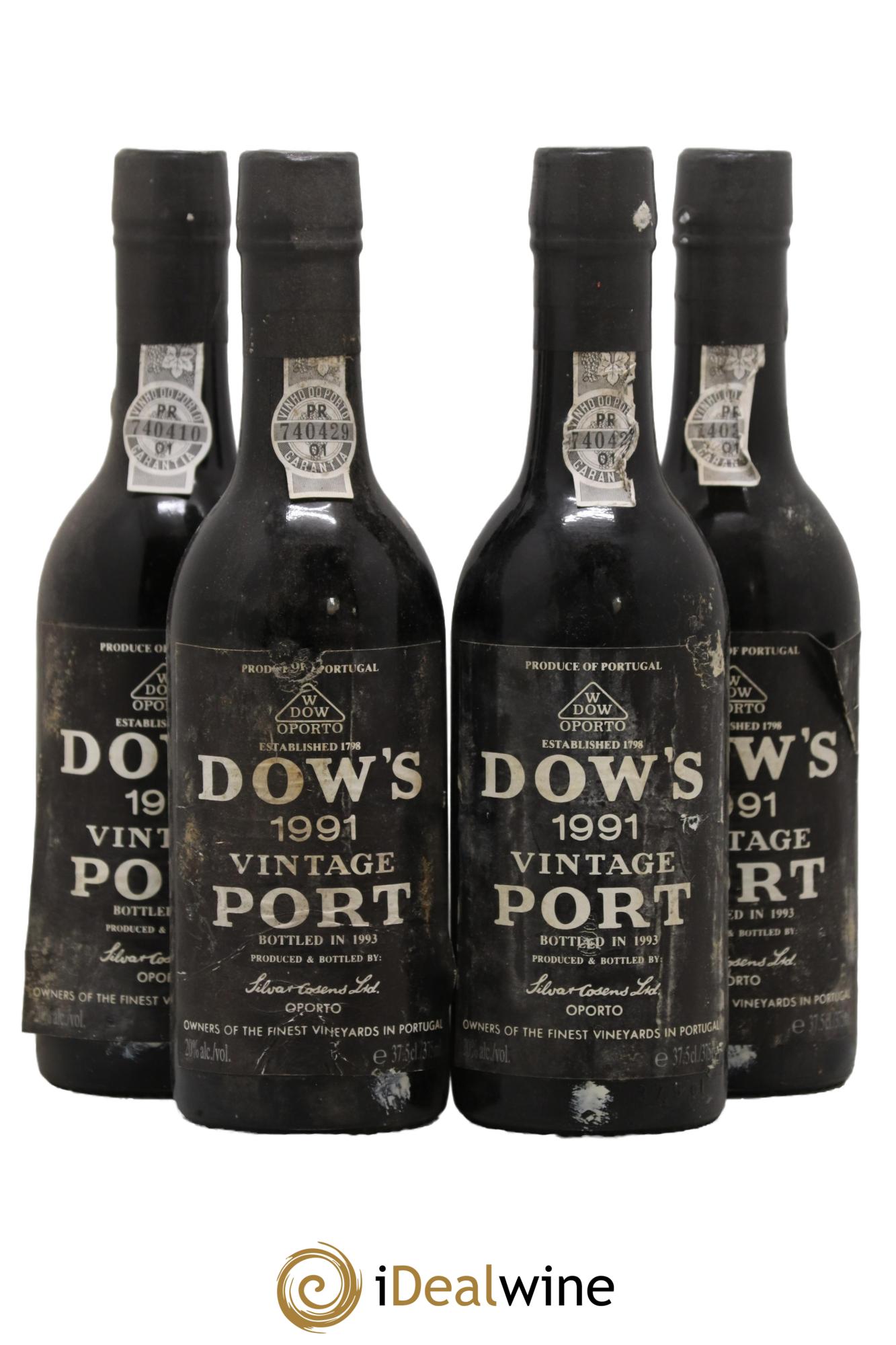 Porto Dow 1991 - Lot de 4 demi bouteilles - 0