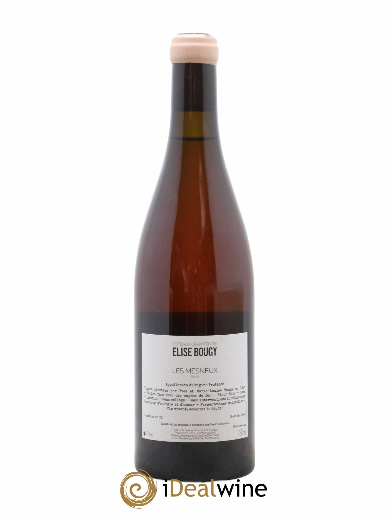 Coteaux Champenois Les Mesneux Elise Bougy 2021 - Lot de 1 bouteille - 1