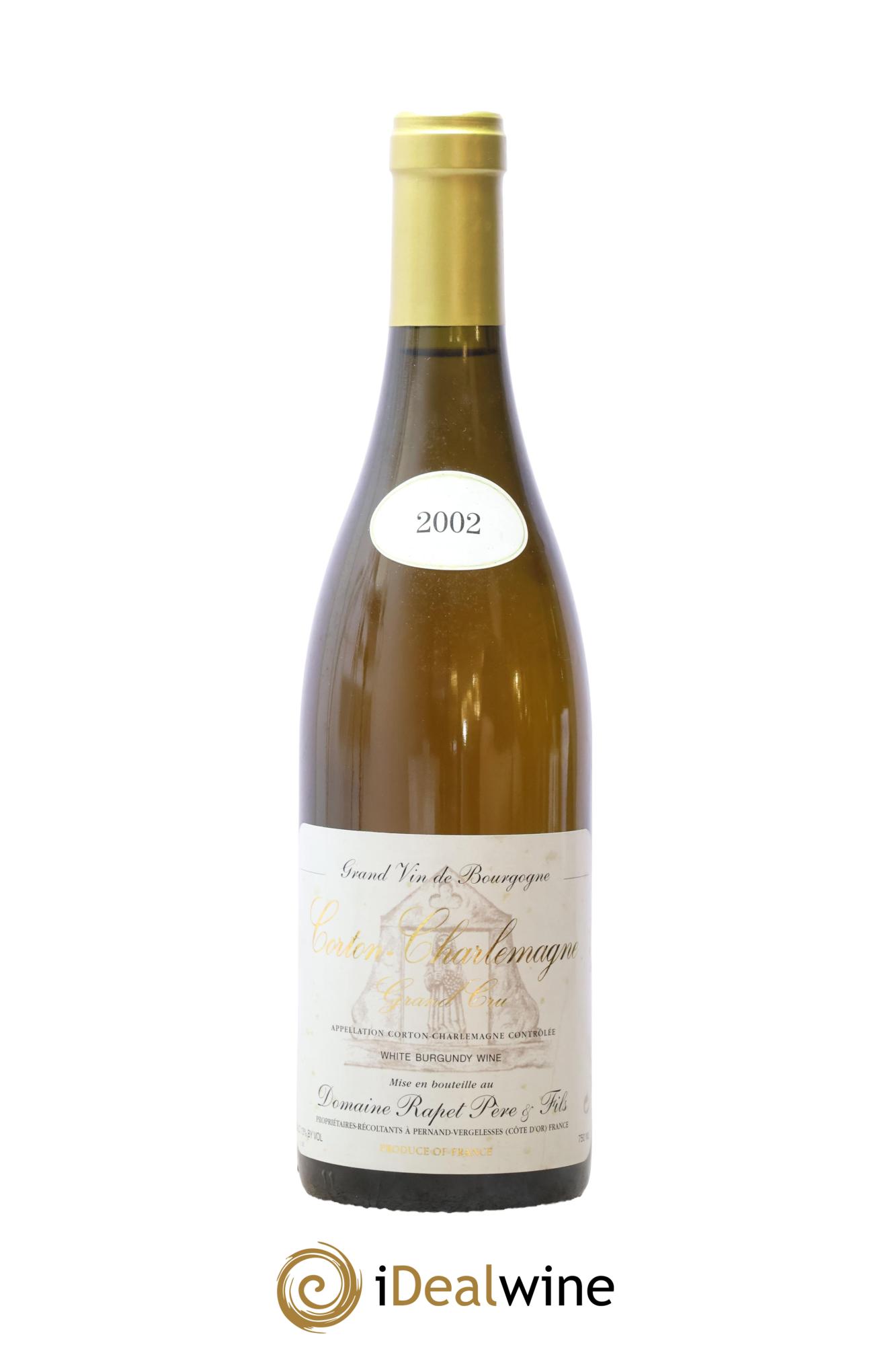 Corton-Charlemagne Grand Cru Rapet Père & Fils 2002 - Lot de 1 bouteille - 0