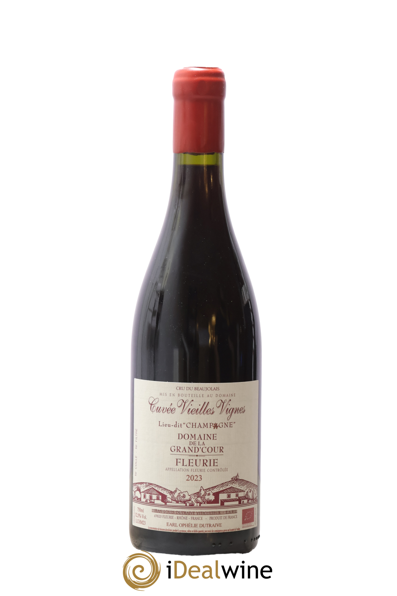 Fleurie Champagne - Cuvée Vieilles Vignes Grand'cour (Domaine de la) - Jean-Louis Dutraive 2023 - Lot de 1 bouteille - 0