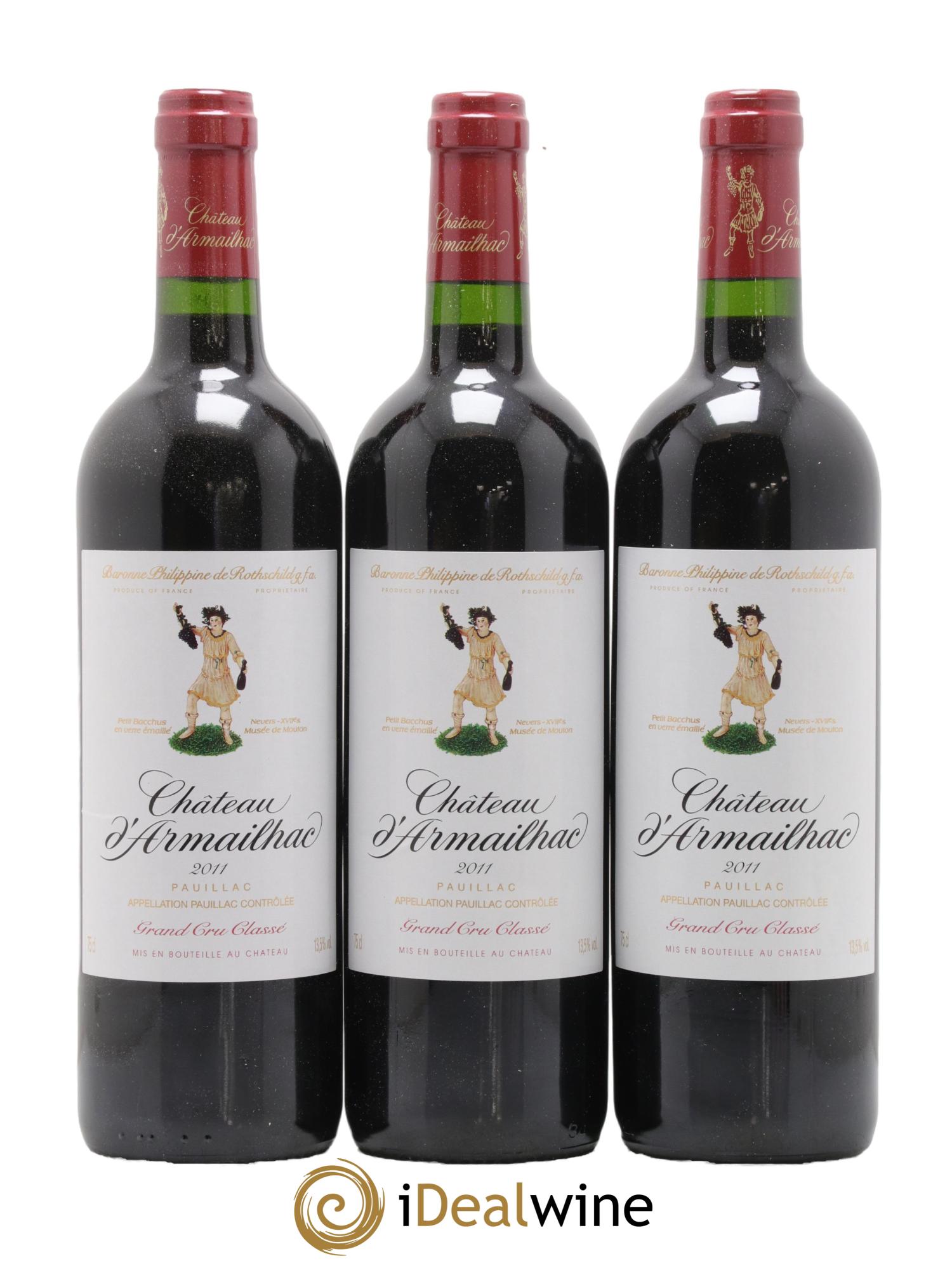 Château d' Armailhac - Mouton Baron(ne) Philippe 5ème Grand Cru Classé 2011 - Lot of 12 bottles - 2