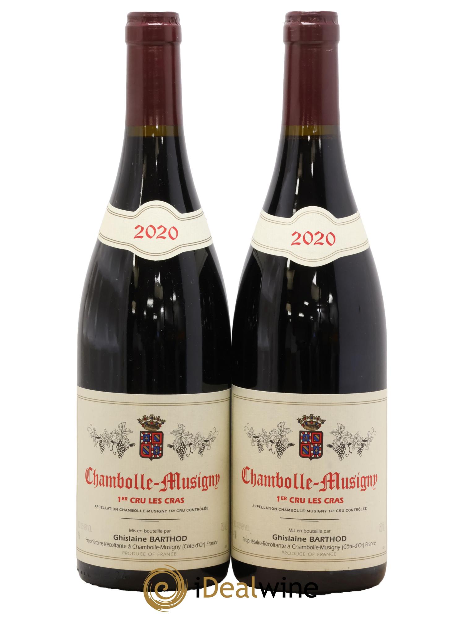 Chambolle-Musigny 1er Cru Les Cras Ghislaine Barthod 2020 - Lot de 2 bouteilles - 0