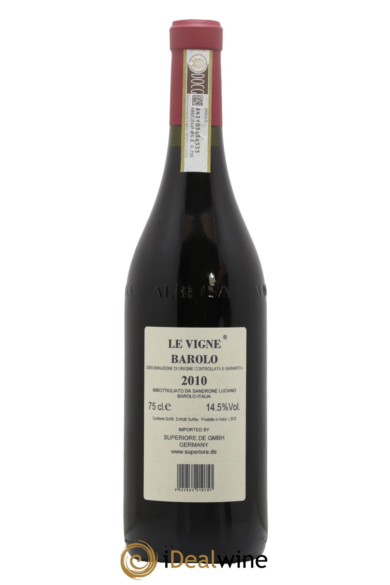 Barolo DOCG Le Vigne Luciano Sandrone 2010 - Lotto di 1 bottiglia - 1
