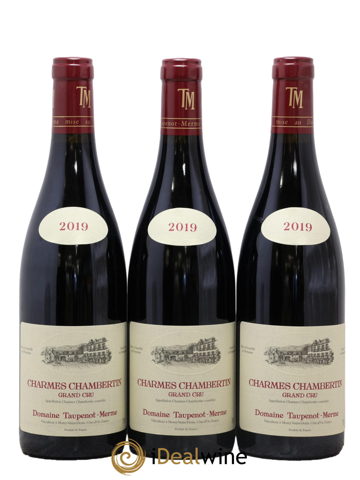 Charmes-Chambertin Grand Cru Taupenot-Merme 2019 - Lot de 3 bouteilles - 0