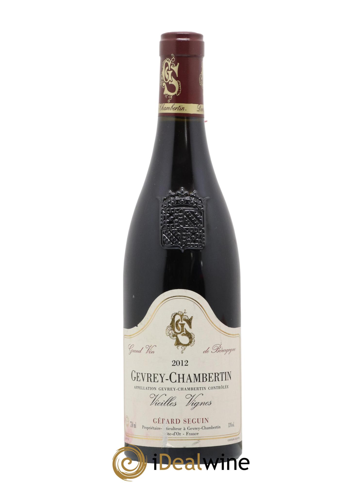 Gevrey-Chambertin Vieilles Vignes Gerard Seguin 2012 - Lot de 1 bouteille - 0