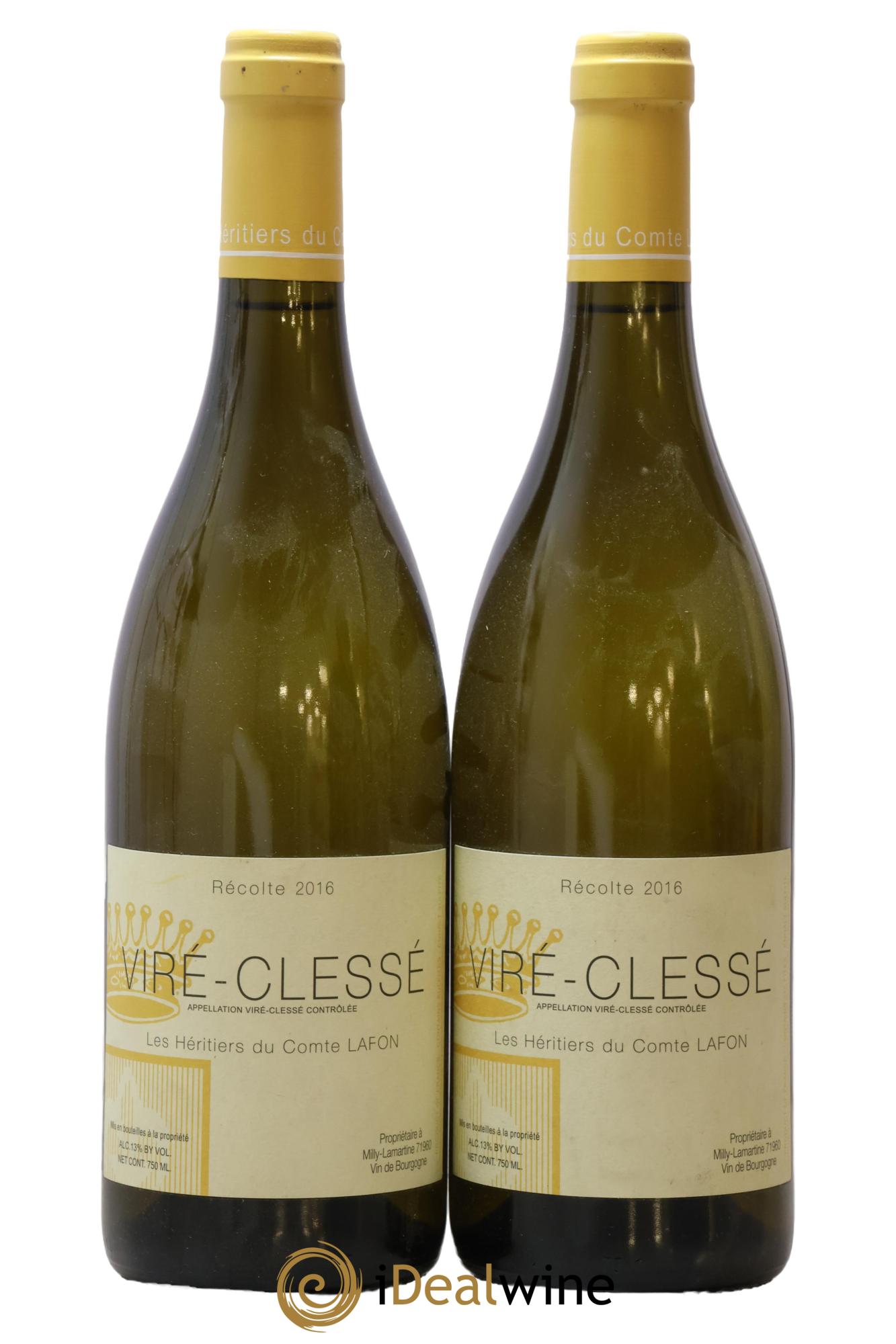Viré-Clessé Vieilles Vignes Héritiers du Comte Lafon 2016 - Lot de 2 bouteilles - 0