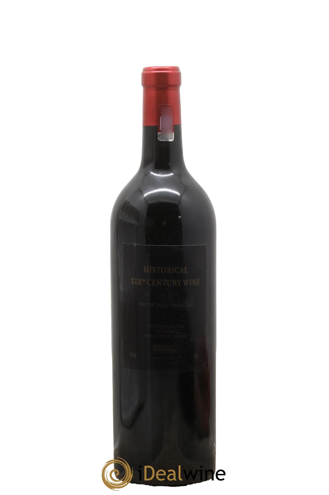 Margaux Historical XIX Century Wine Château Palmer - Posten von 1 Flasche - 1