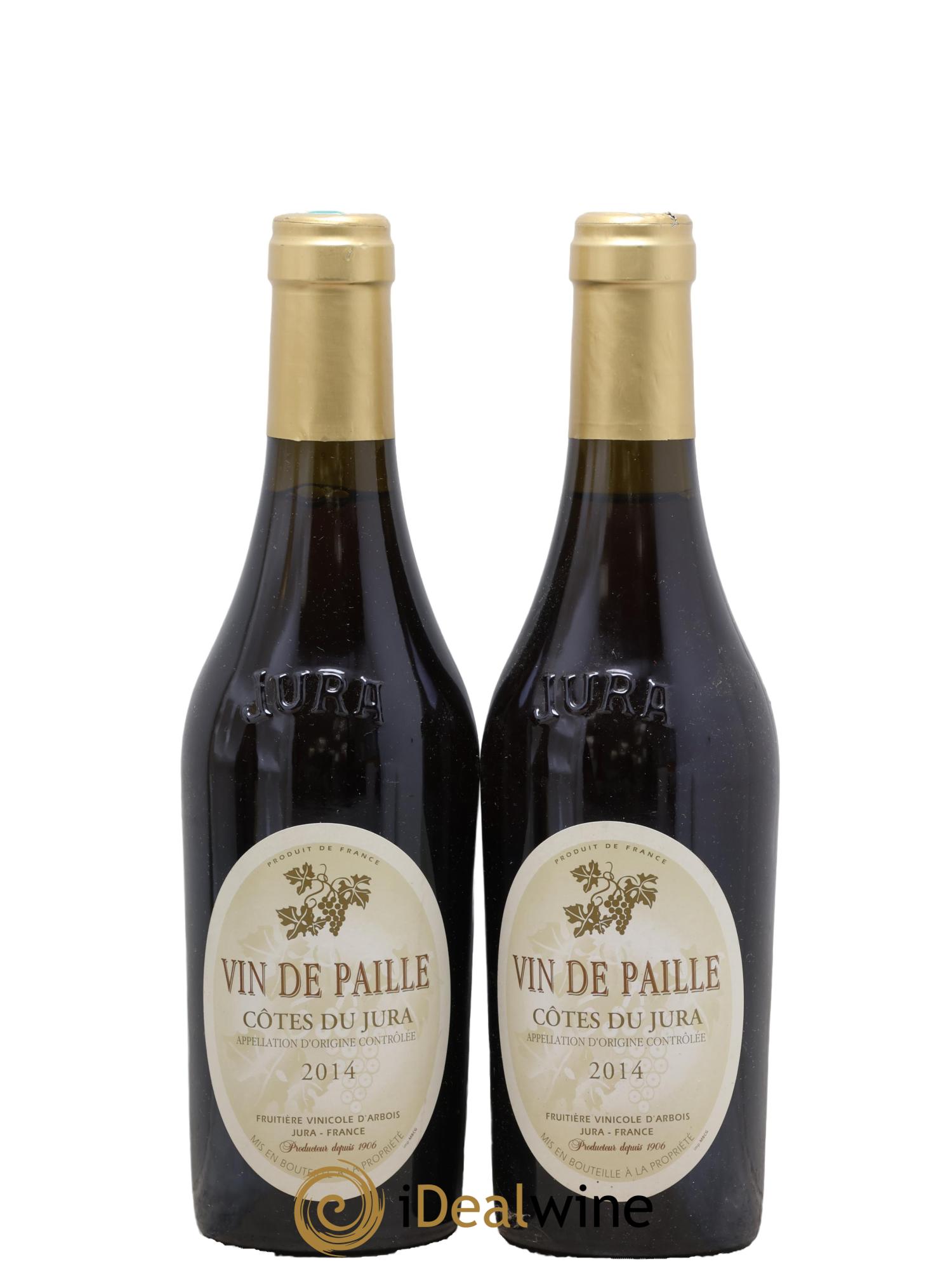 Côtes du Jura Vin de Paille Fruitière Vinicole d'Arbois 2014 - Posten von 2 Demi-Flaschen - 0