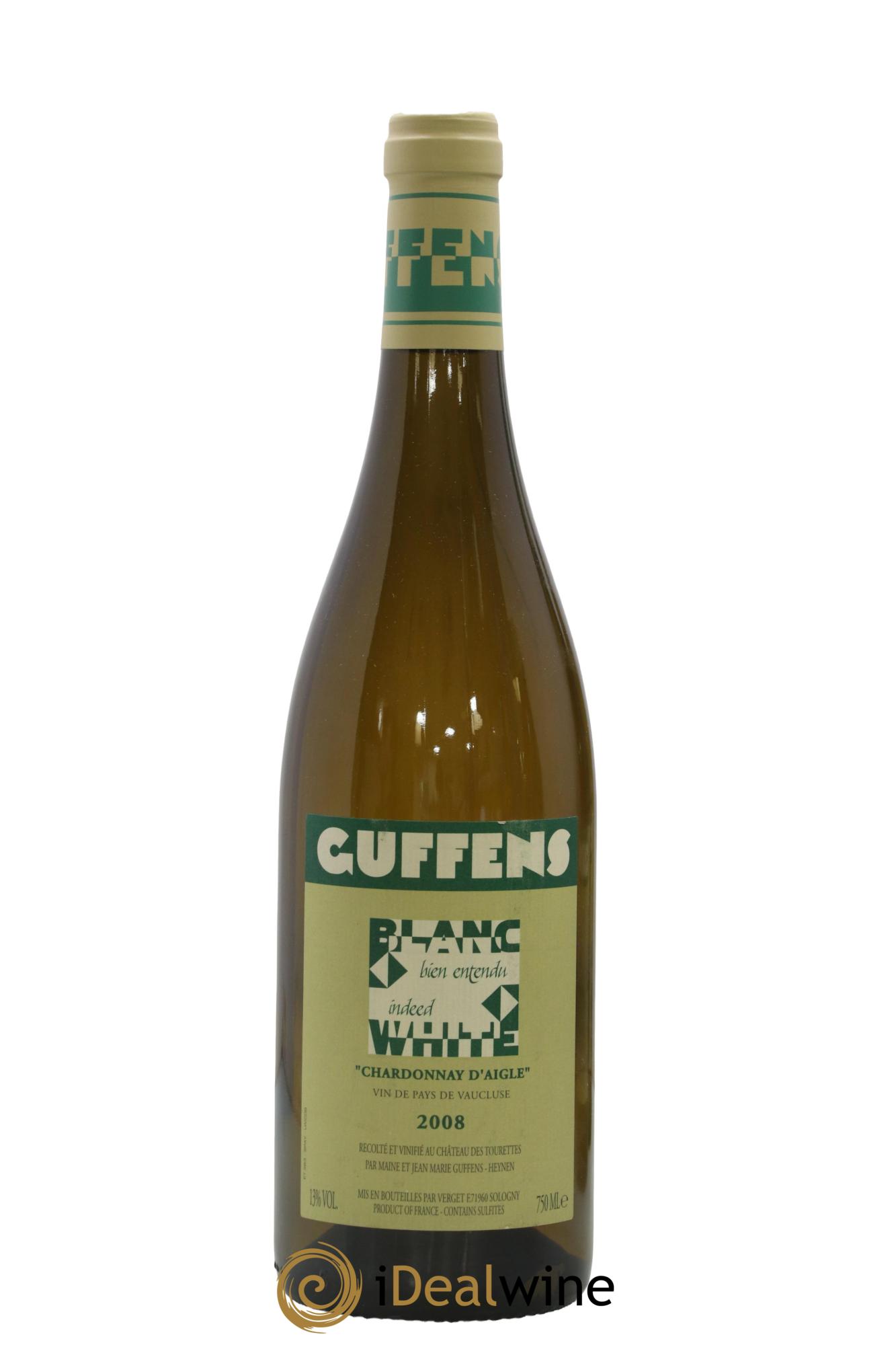 Vaucluse Chardonnay d'Aigle Guffens Tourettes 2008 - Lot de 1 bouteille - 0