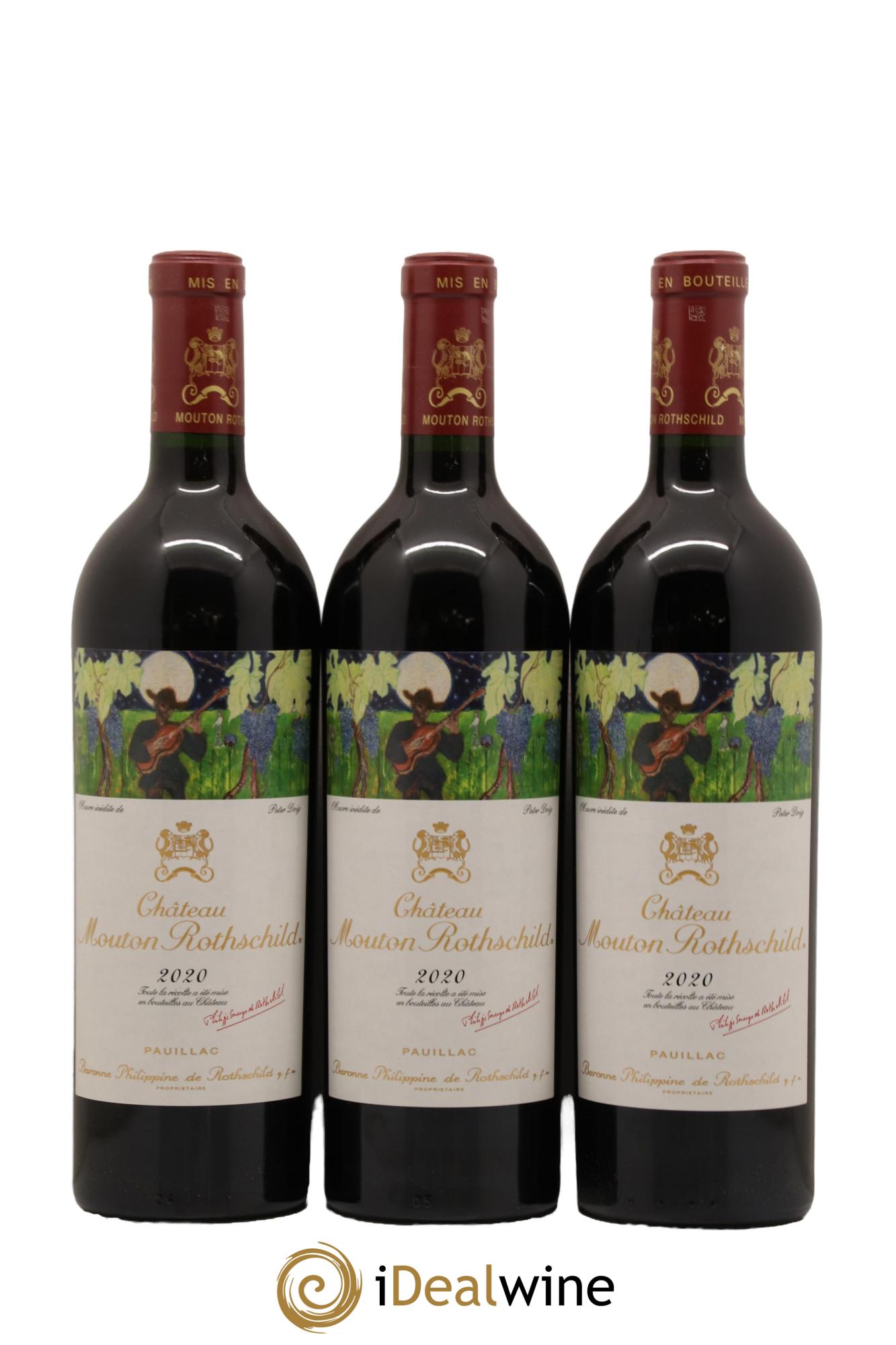 Château Mouton Rothschild 1er Grand Cru Classé 2020 - Lot de 6 bouteilles - 1