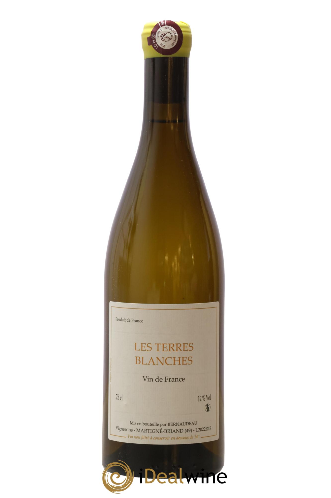 Vin de France Les Terres Blanches Stéphane Bernaudeau 2022 - Posten von 1 Flasche - 0