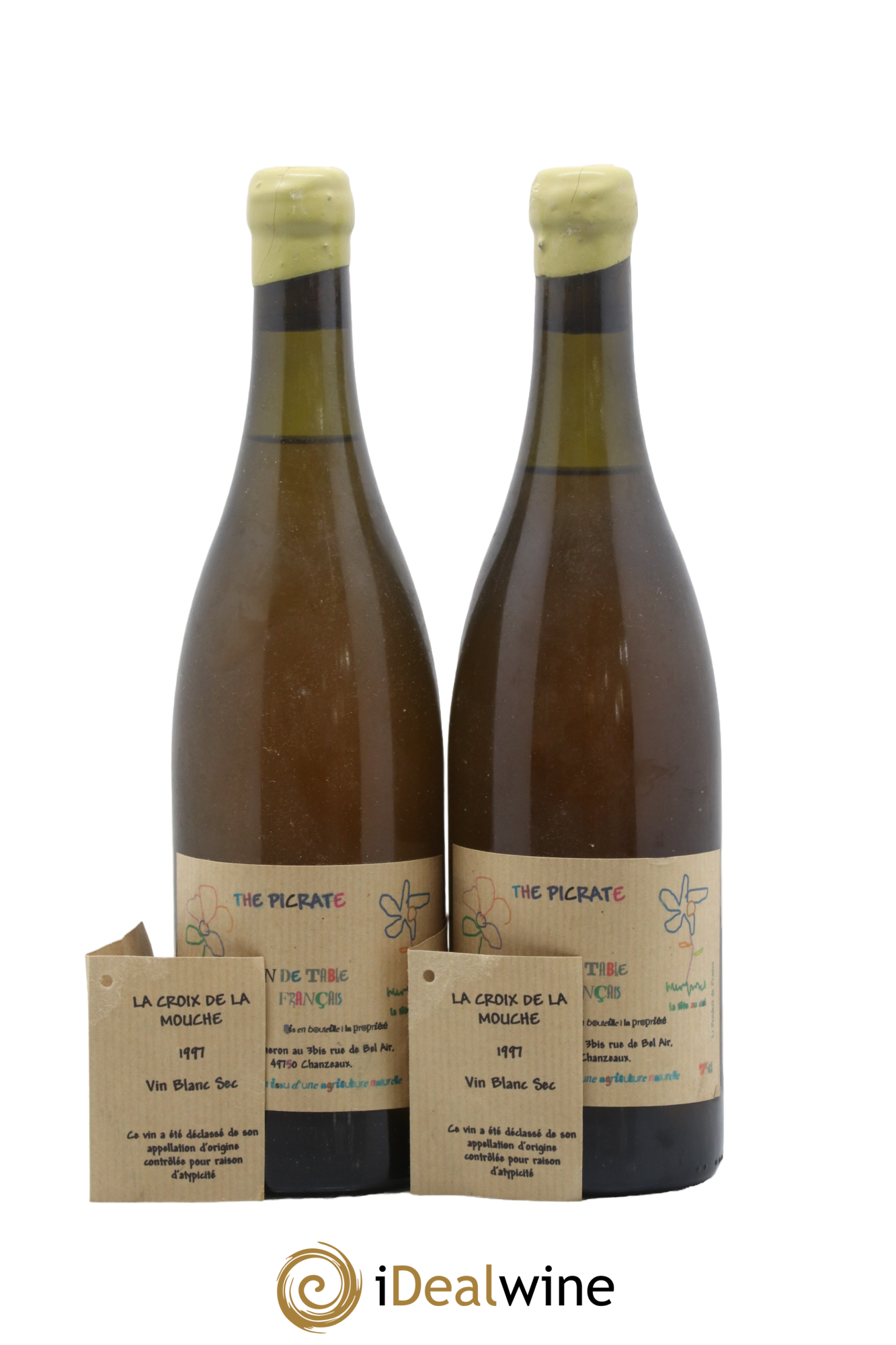 Vin de table La Croix de la Mouche Callcut 1997 - Lotto di 2 bottiglie - 1