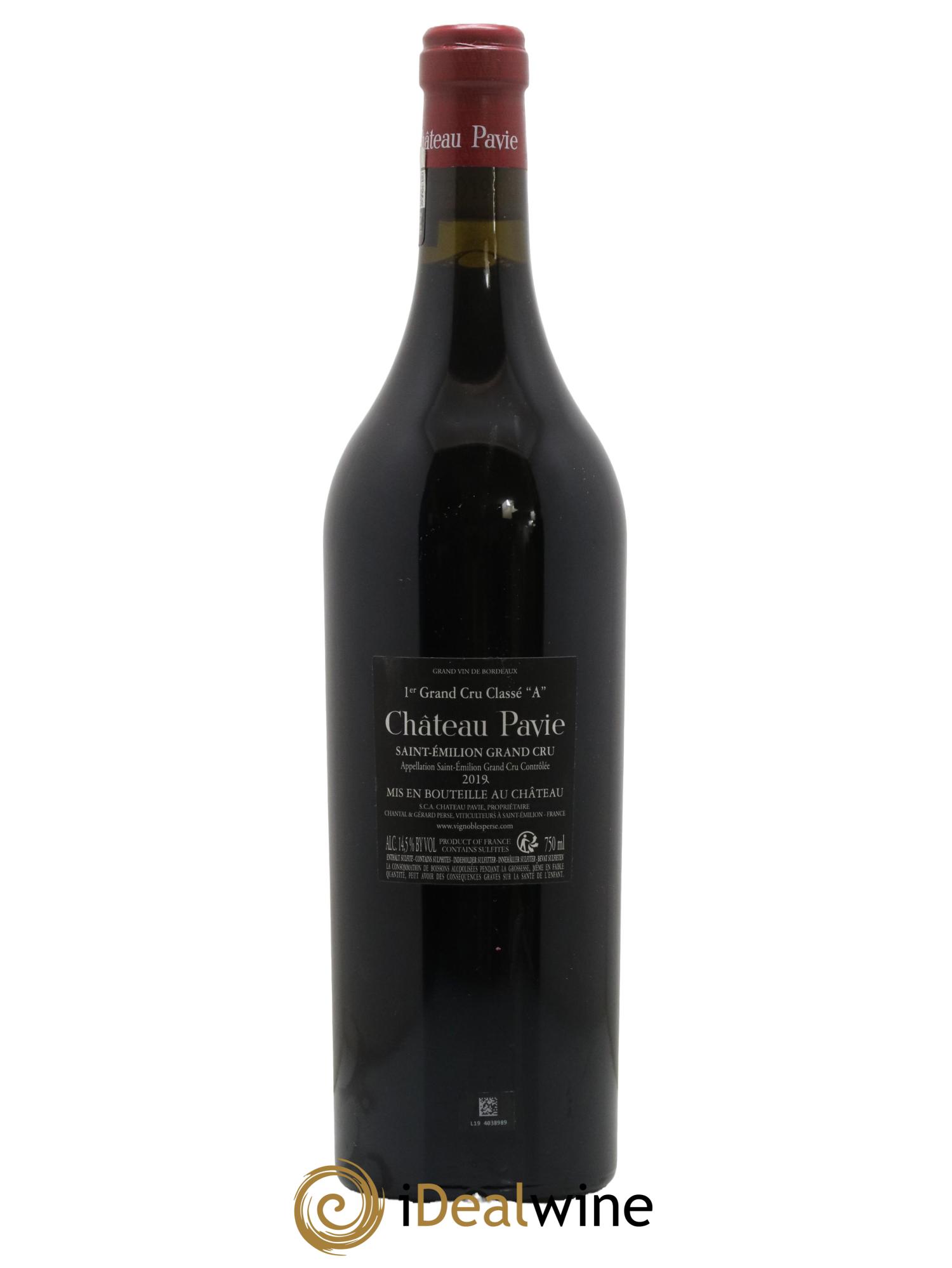 Château Pavie 1er Grand Cru Classé A  2019 - Lot of 1 bottle - 1