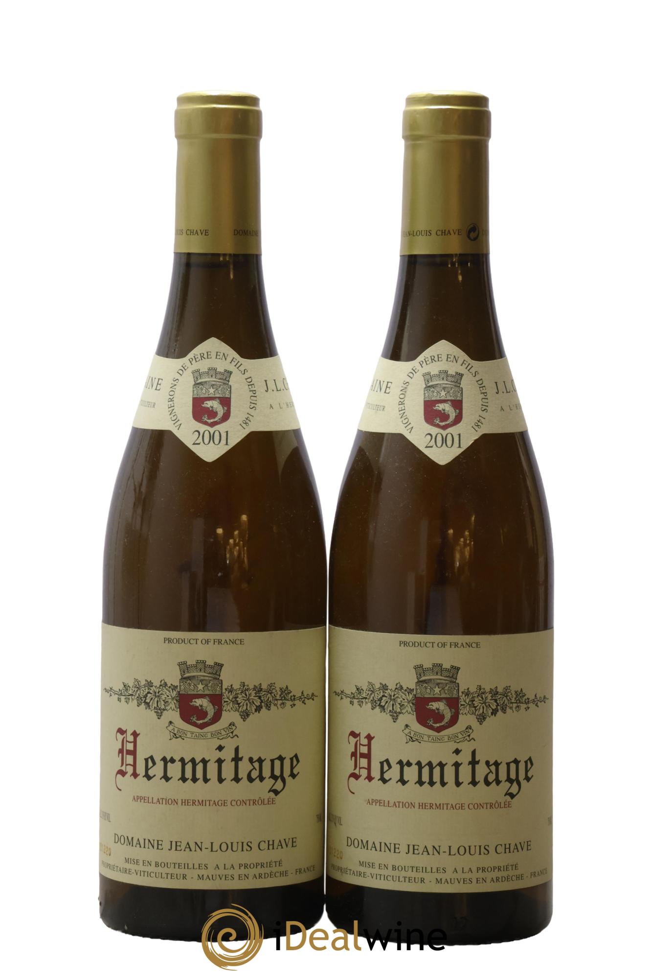 Hermitage Jean-Louis Chave 2001 - Posten von 2 Flaschen - 0