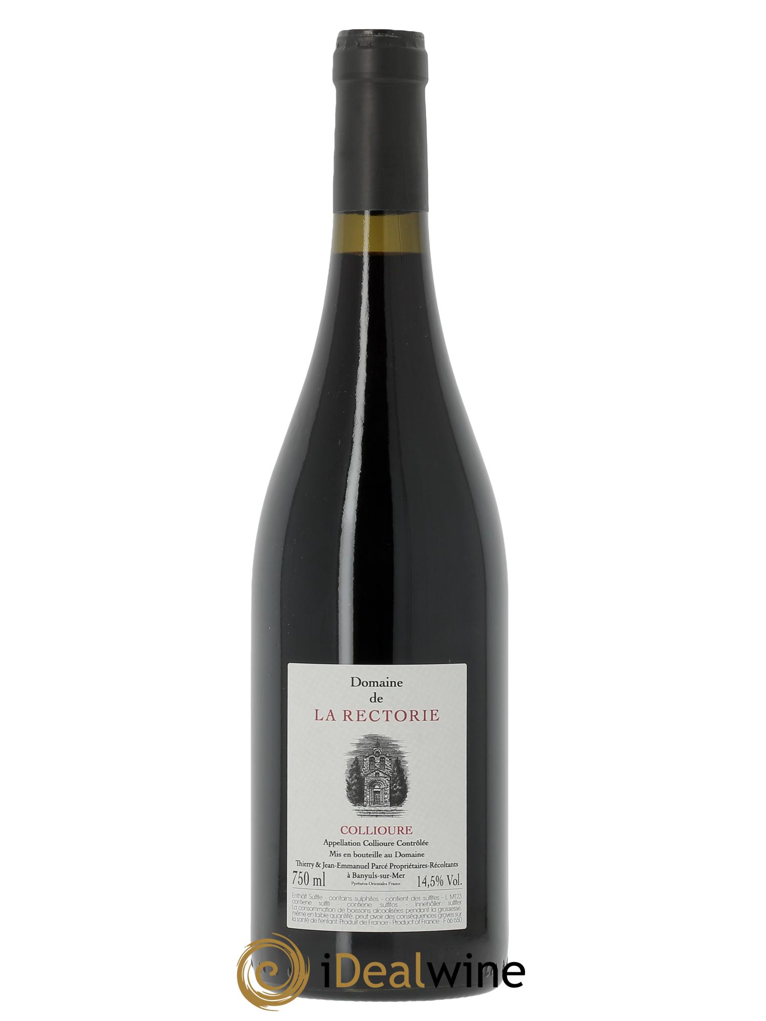Collioure La Rectorie (Domaine de)  Montagne Thierry et Jean Emmanuel Parcé  2023 - Lot de 1 bouteille - 1