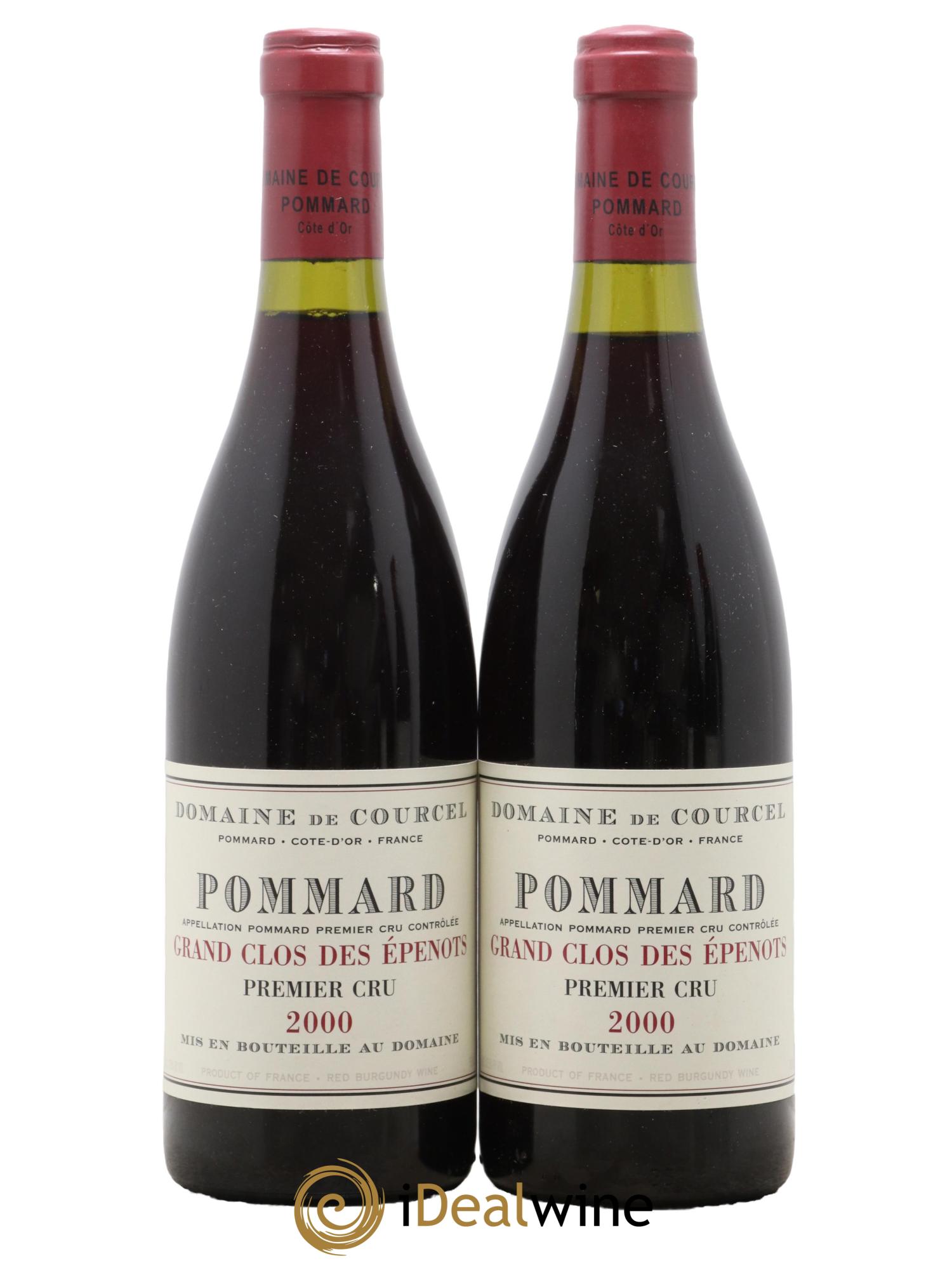 Pommard 1er Cru Grand Clos des Epenots de Courcel (Domaine) 2000 - Lot de 2 bouteilles - 0