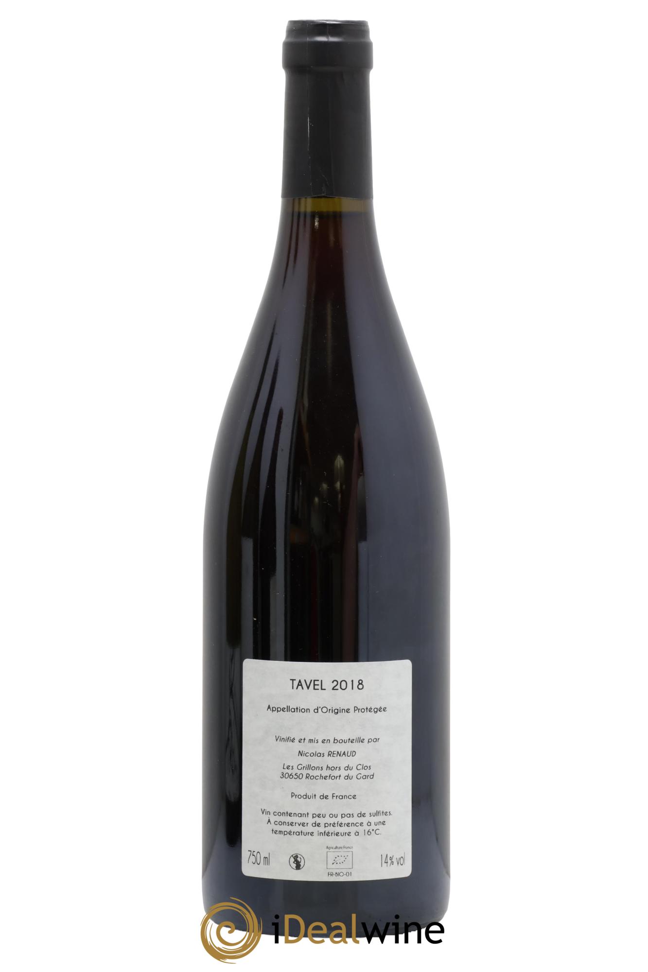 Tavel Clos des Grillons 2018 - Lot of 1 bottle - 1