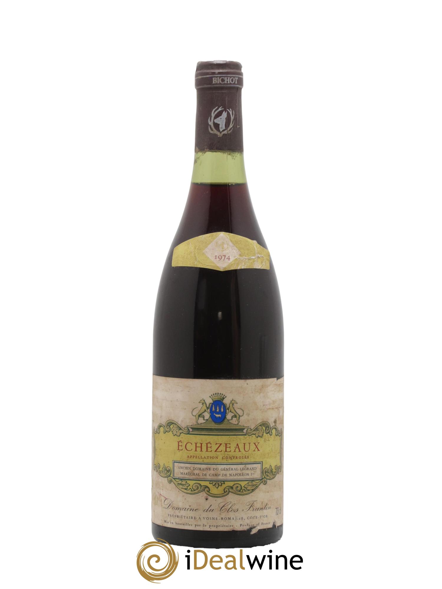 Echezeaux Grand Cru Clos Frantin - Albert Bichot 1974 - Lot de 1 bouteille - 0