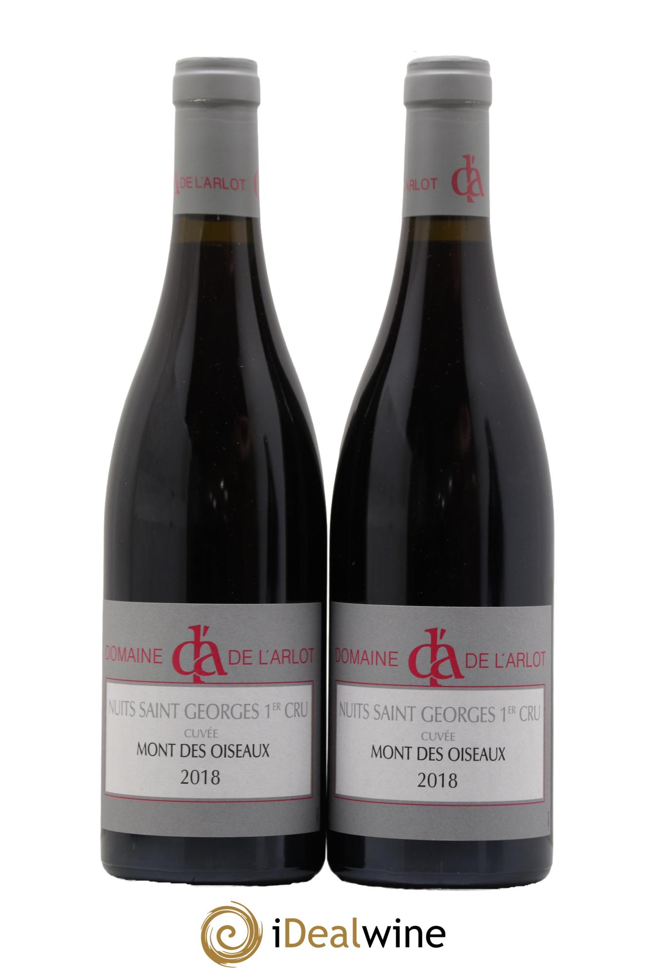 Nuits-Saint-Georges 1er Cru Mont des Oiseaux Domaine de l'Arlot 2018 - Lot de 2 bouteilles - 0