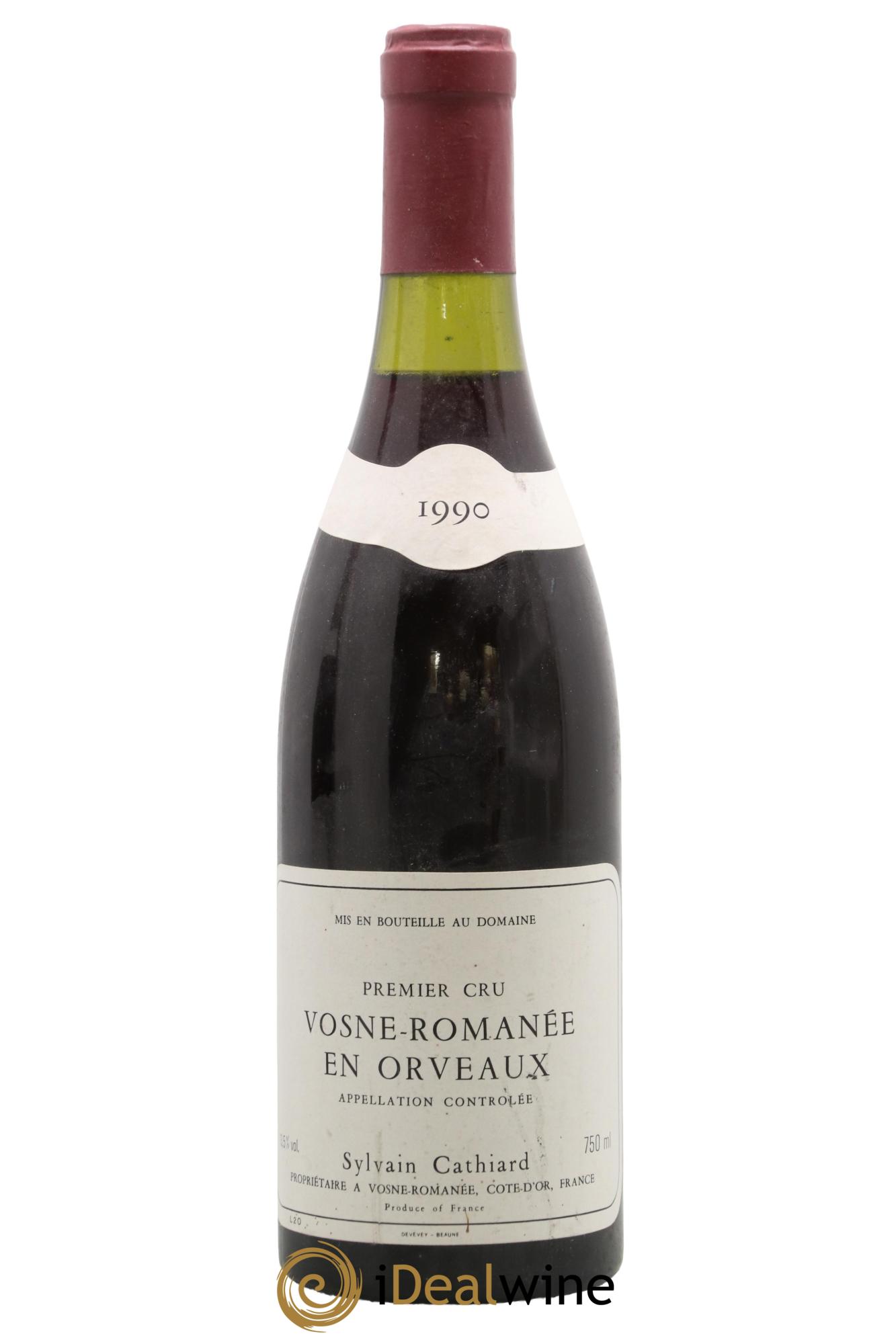 Vosne-Romanée 1er Cru En Orveaux Sylvain Cathiard & Fils 1990 - Lot de 1 bouteille - 0
